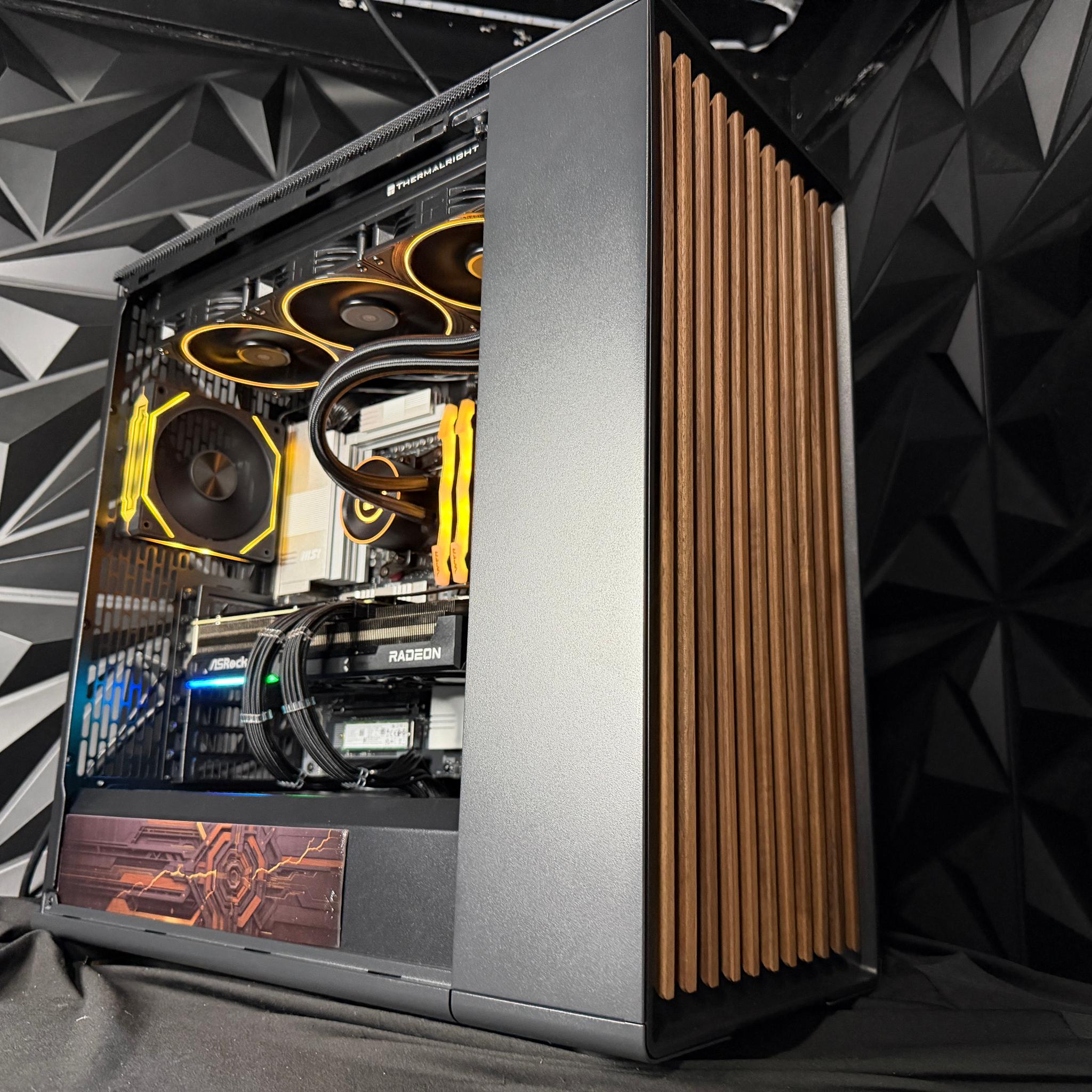 🪵⚙️ IRON WOOD ⚙️🪵 Ryzen 9 9900X| RX 9070XT| 32 GB DDR5 8000Mhz|4.5 TB NVMe| 850W Gold PSU
