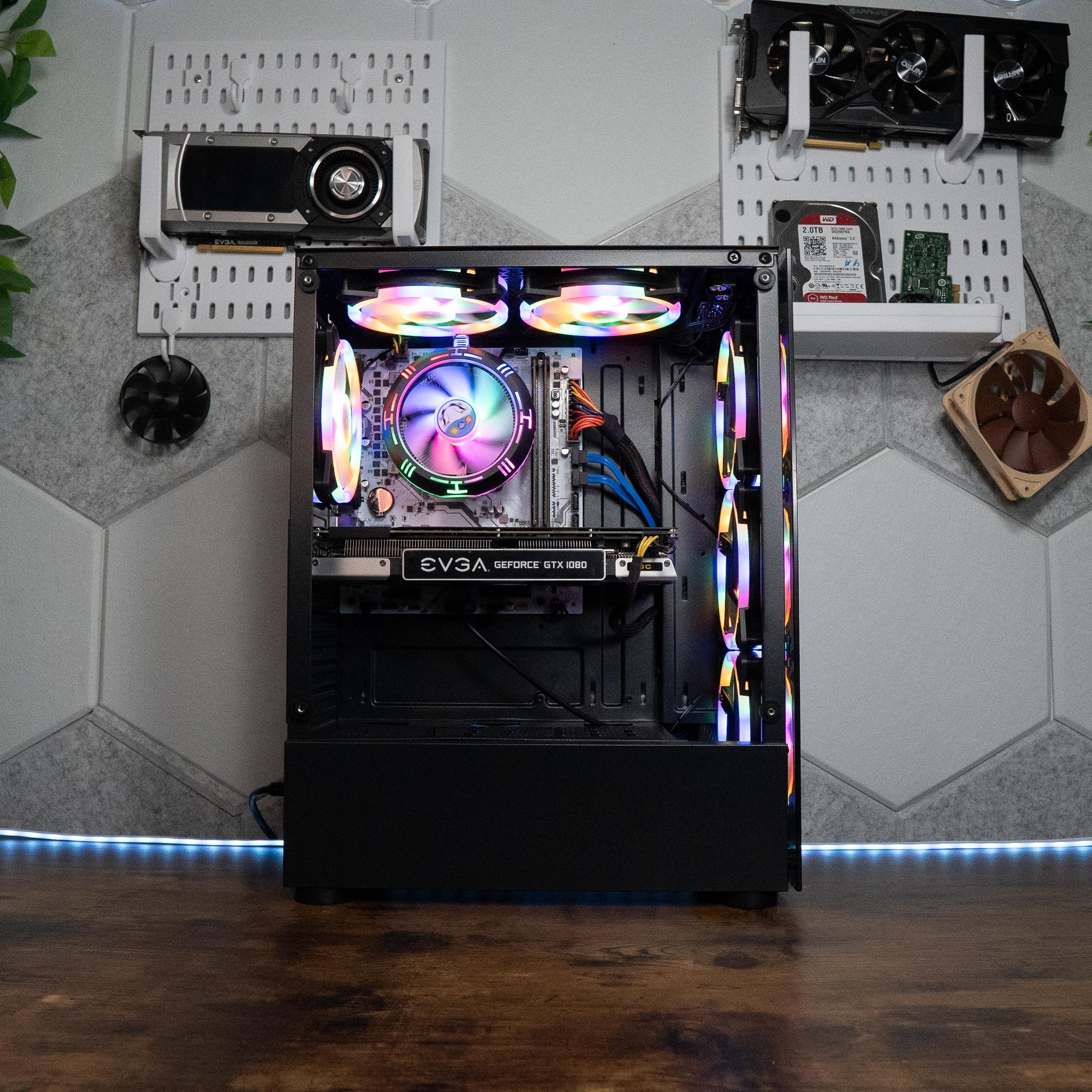 🍬🌠 BUDGET - FORTNITE Ready GAMING PC | EVGA GTX 1080 8GB | RYZEN 7 1700X | 16GB DDR4 RAM | 1.25TB