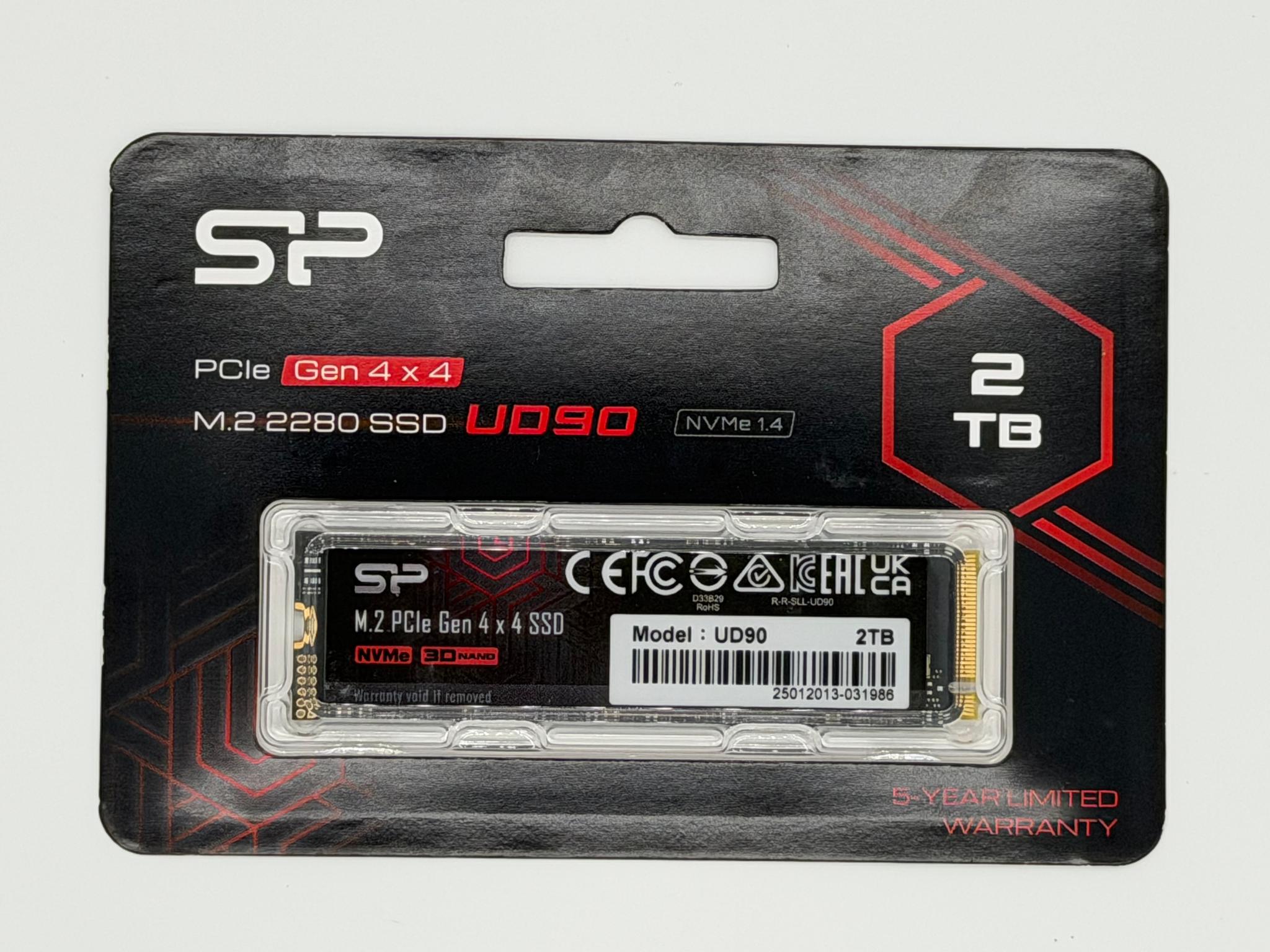 Silicon Power 2TB UD90 NVMe PCIe Gen4 M.2 SSD (Model SP02KGBP44UD9005)