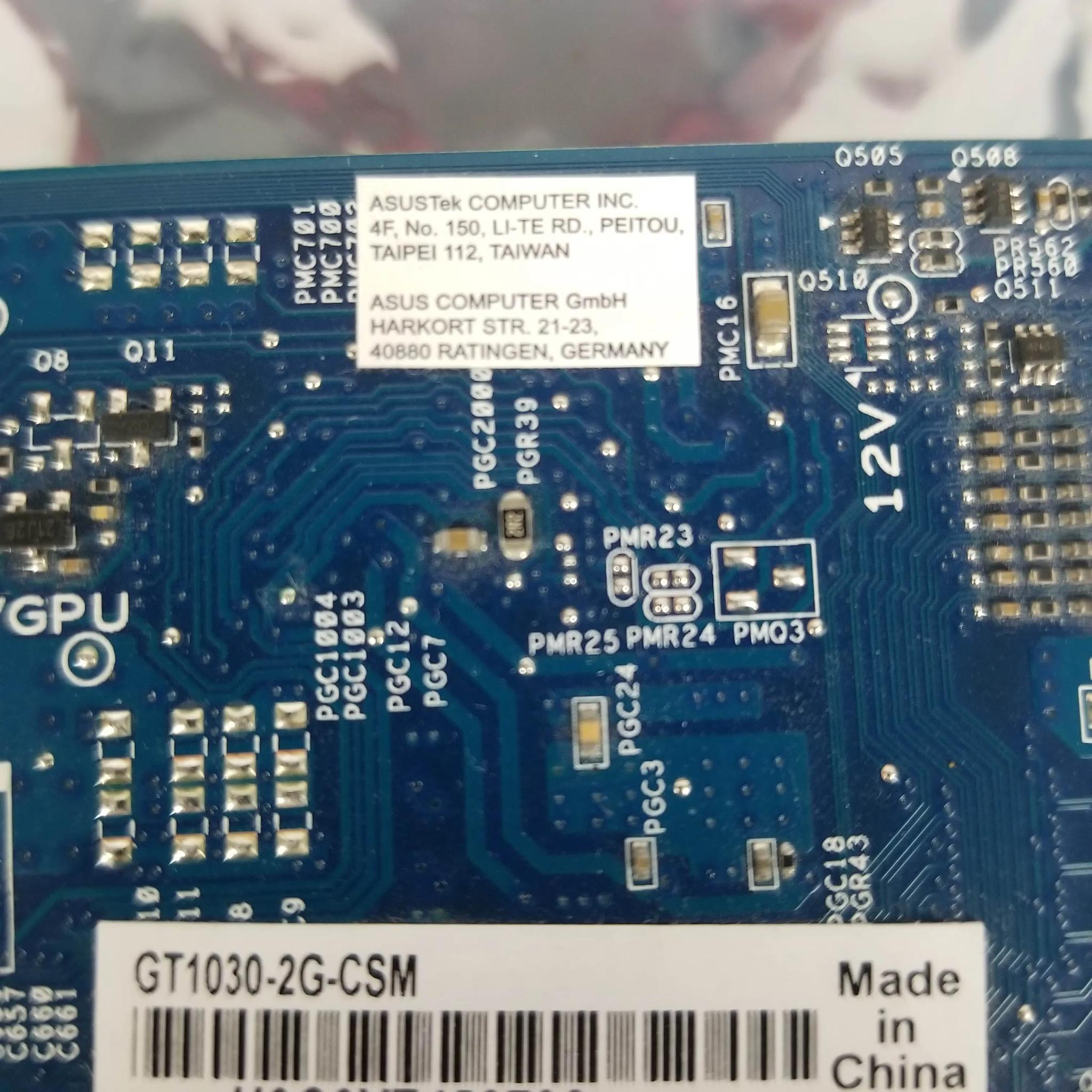 ASUS GeForce GT 1030 2GB GDDR5 Graphics Card - HDMI, DVI - (GT1030-2G-CSM) Passive