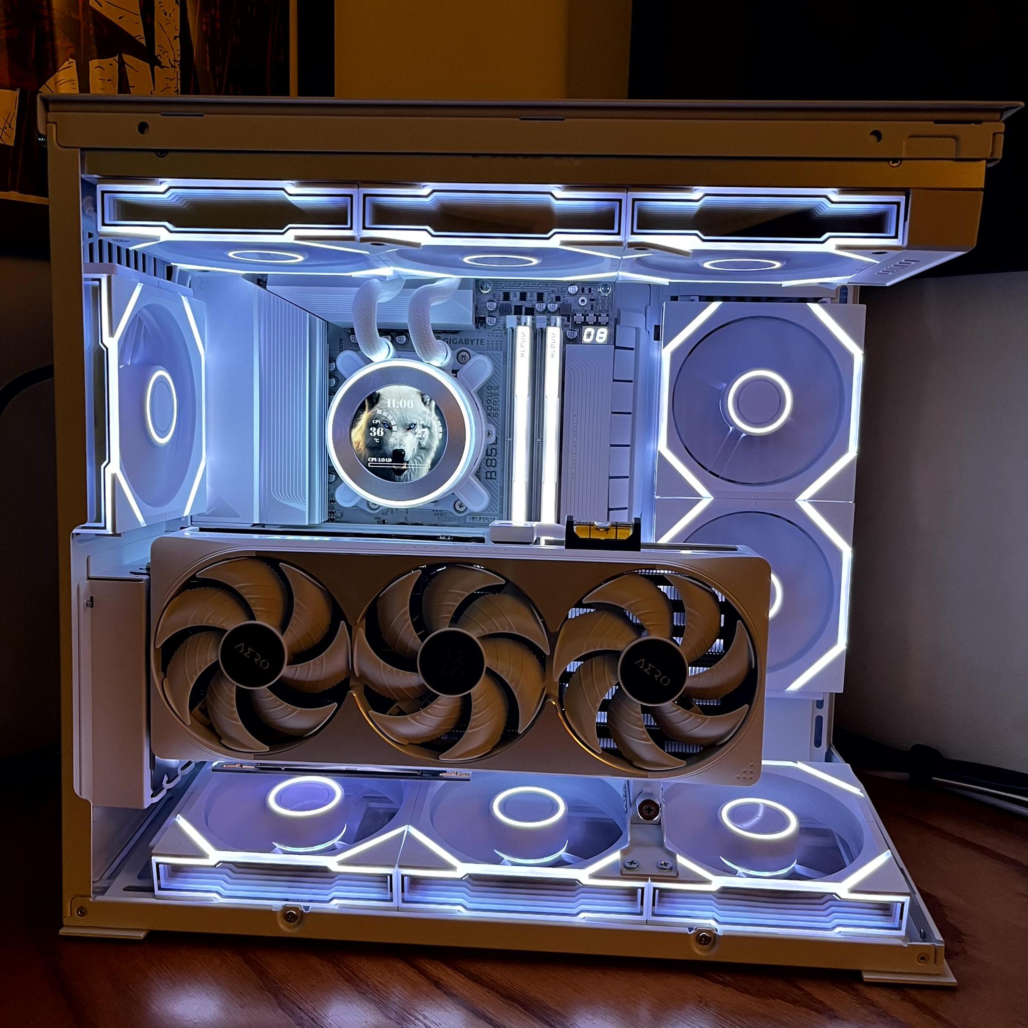 Hvítr Vargr - RTX 5080 OC SFF | Ryzen 7 9800x3d | 2TB NVME | 32GB @6400 MT/sec | 1000W Platinum PSU