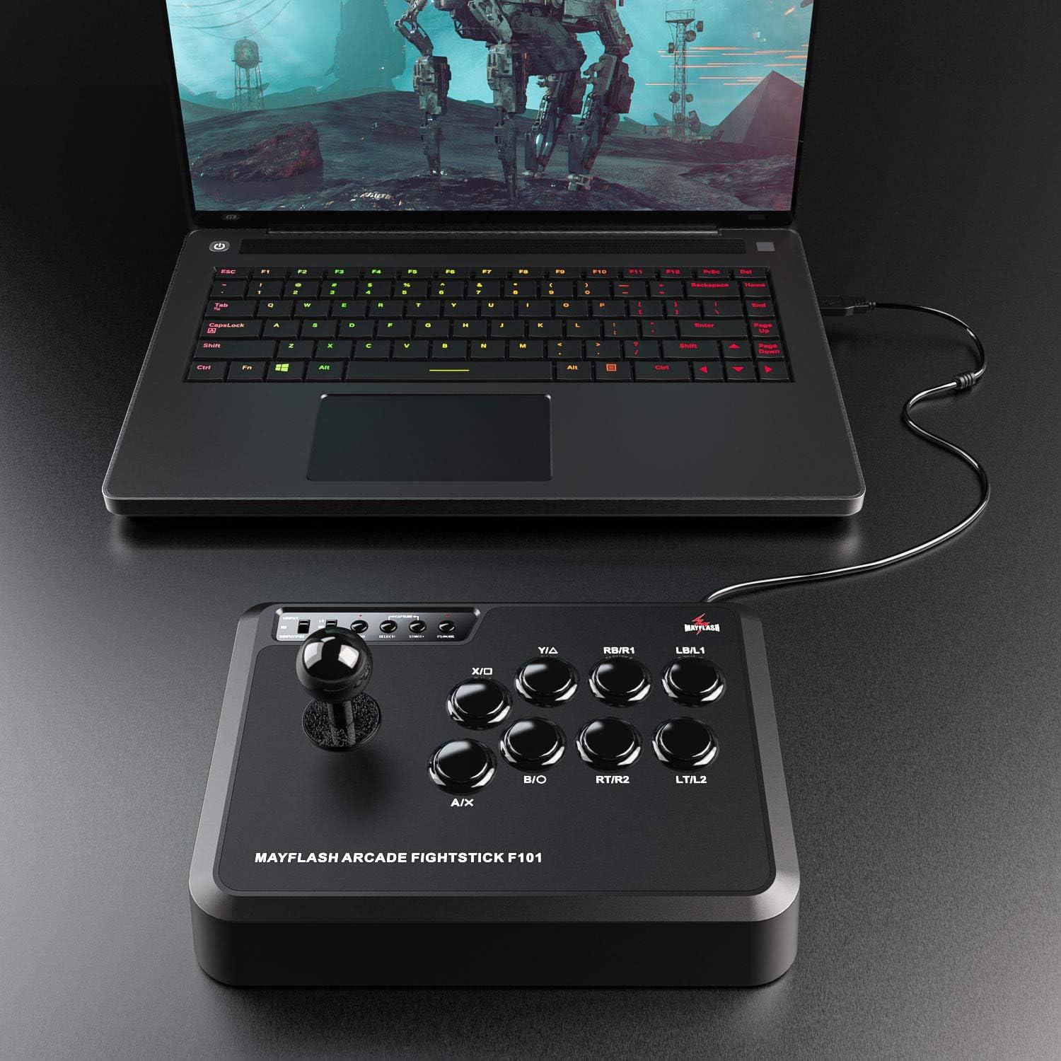 MAYFLASH ARCADE STICK F101 for Nintendo Switch/PC/PS3/Android/Neogeo mini