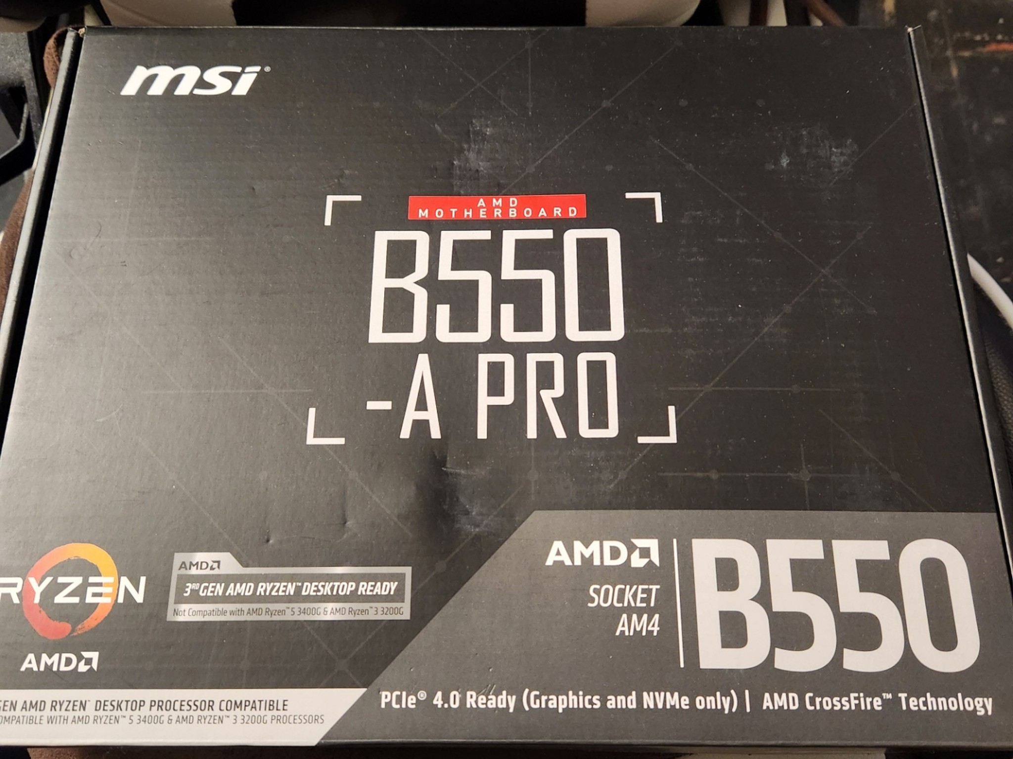 LIKE NEW B550-A PRO MOTHERBOARDS