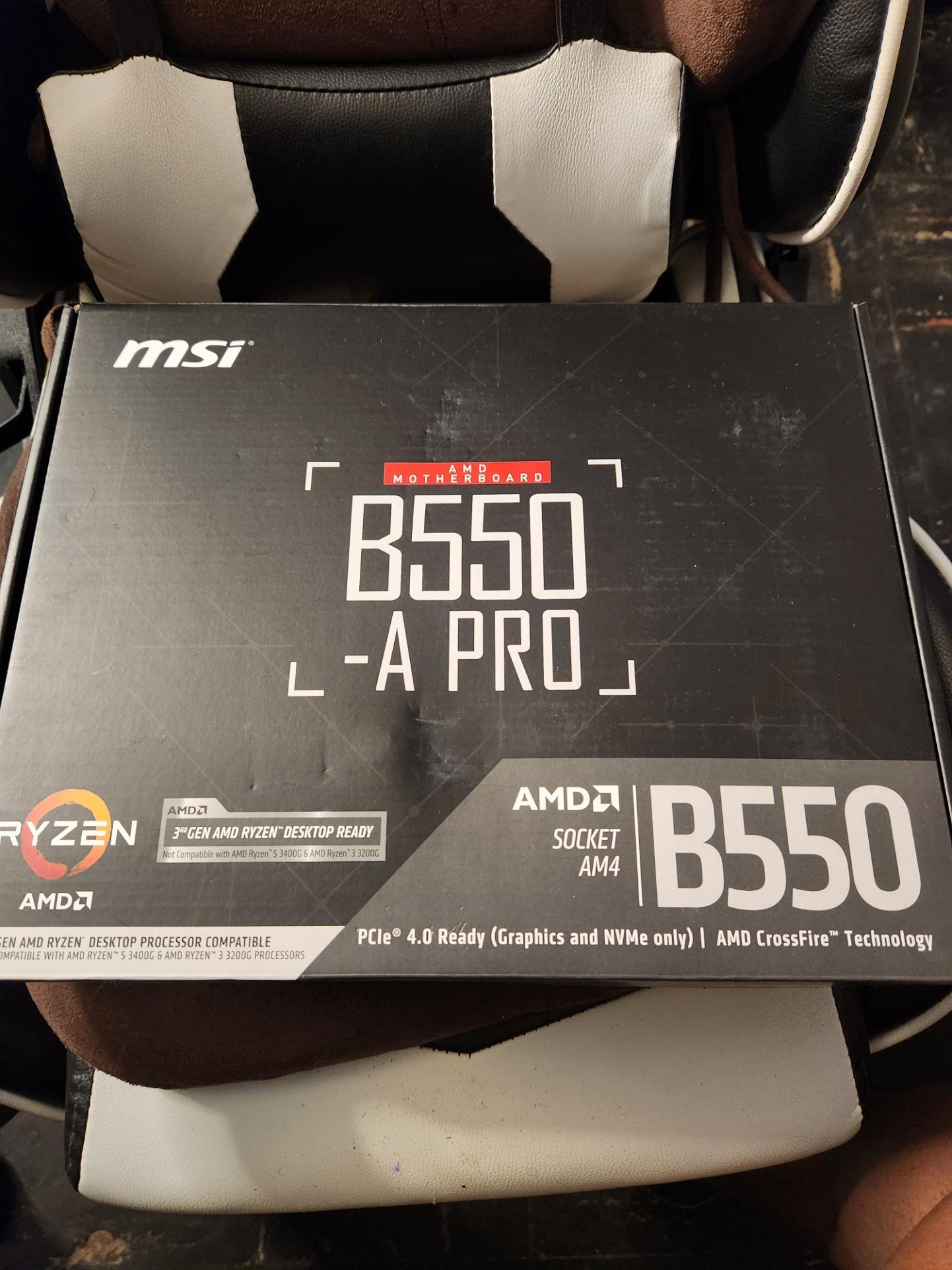 LIKE NEW B550-A PRO MOTHERBOARDS