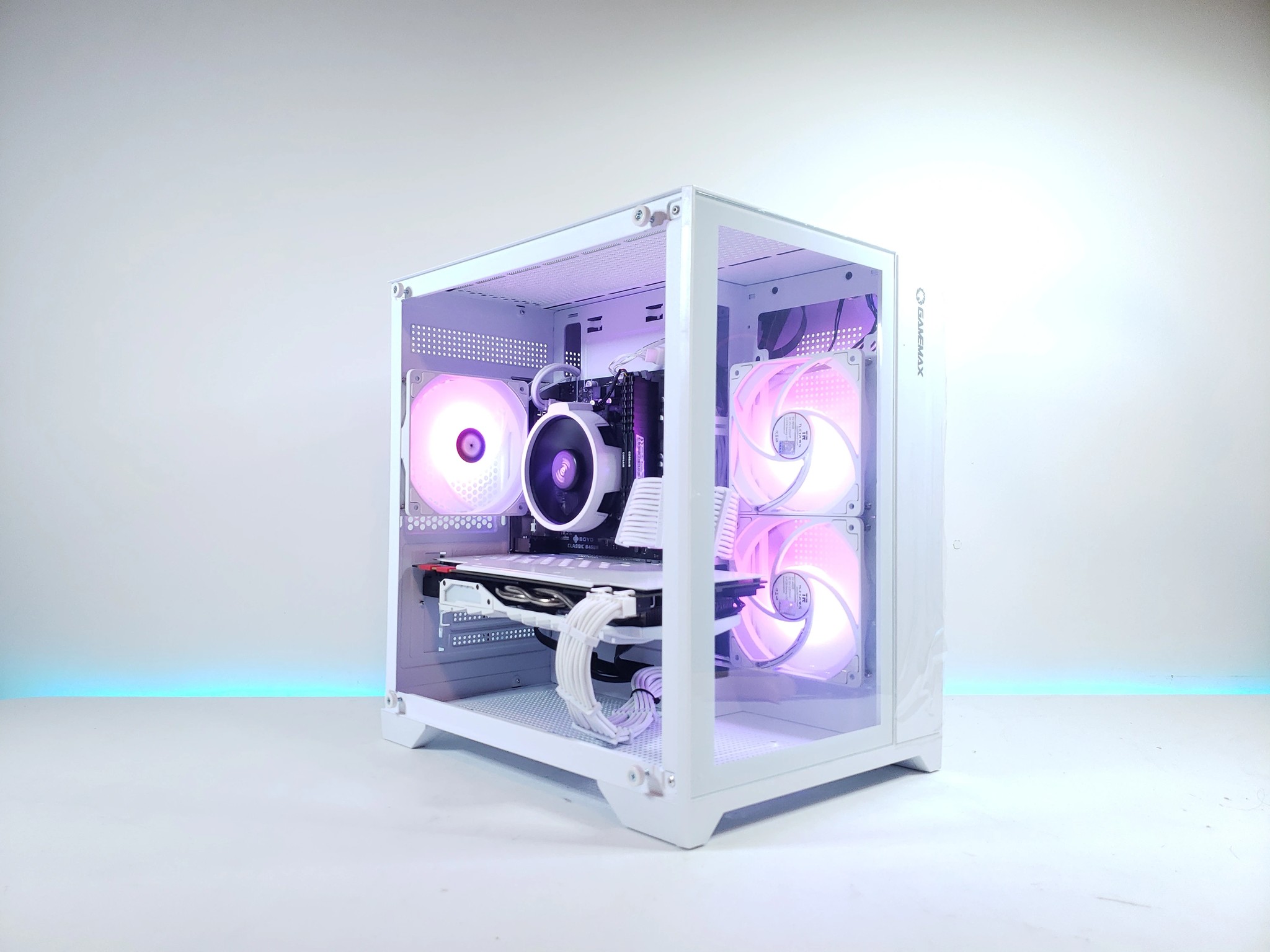 🚨White P2P Gaming PC | ⚙️R5/1070TI | Custom RGB✨ |