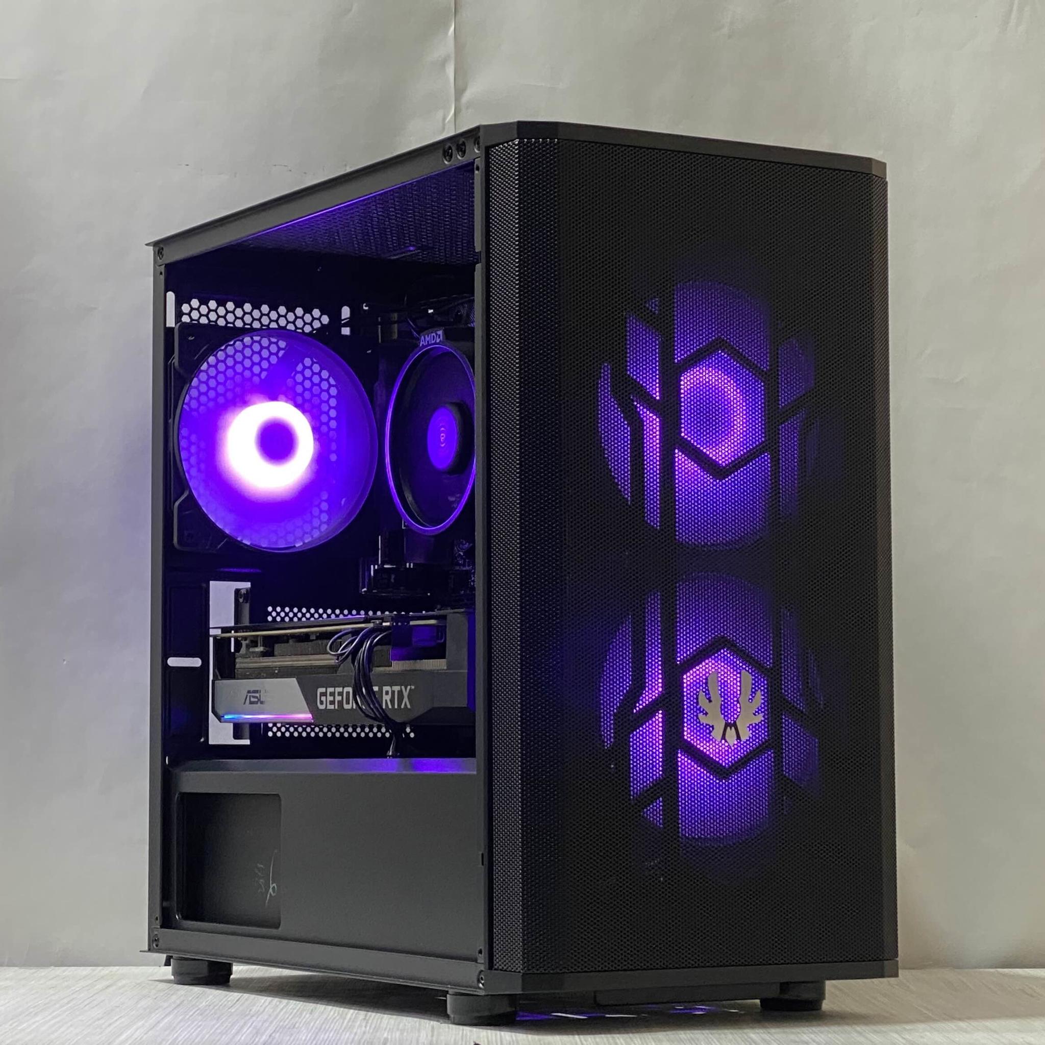 RTX 3060 Ti, Ryzen 5 5500, 16GB DDR4, 1TB NVMe SSD, WiFi - Custom Gaming PC