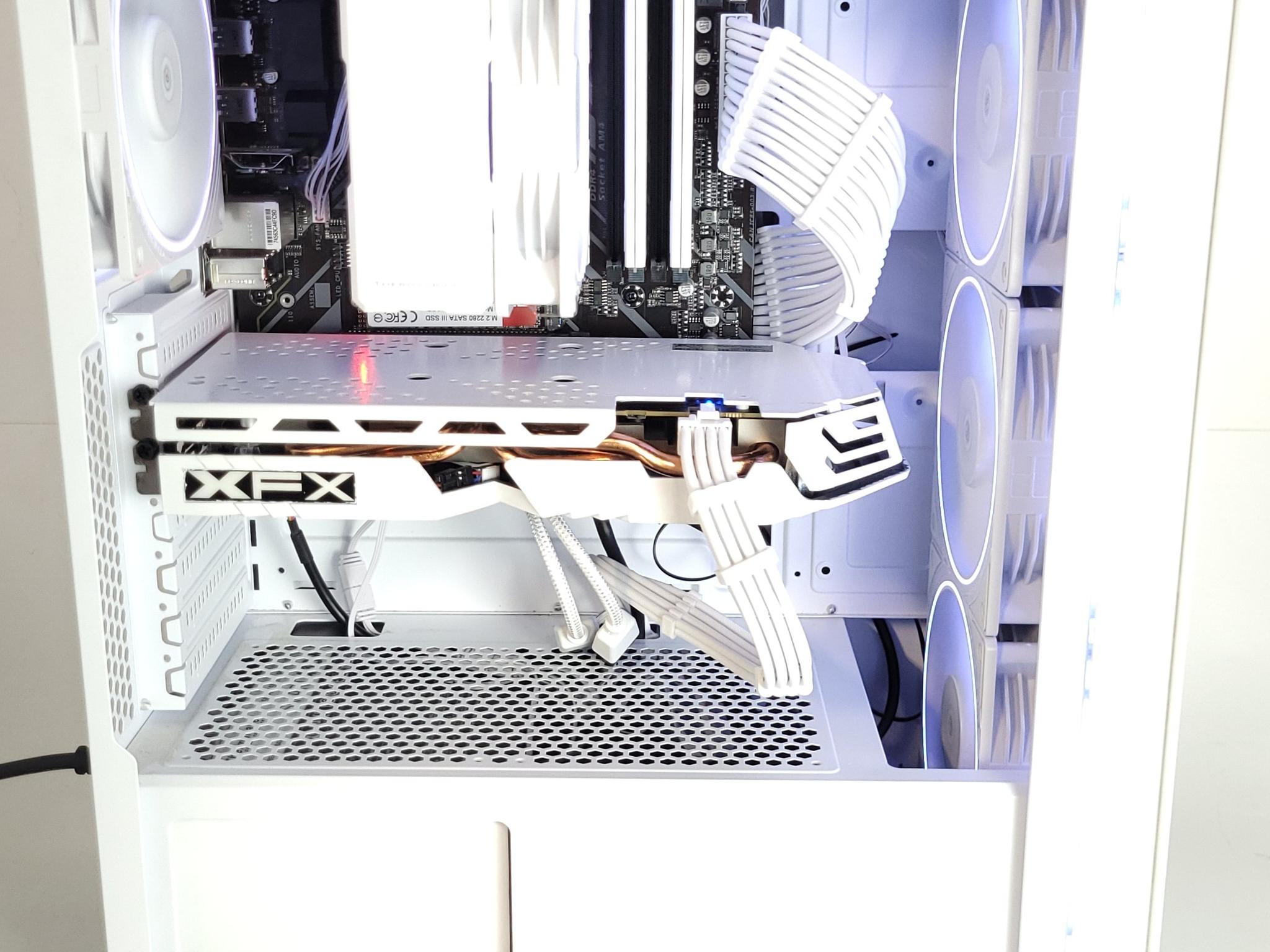 All White Budget Gaming PC | Ryzen 5 | XFX RX 580 8gb GPU