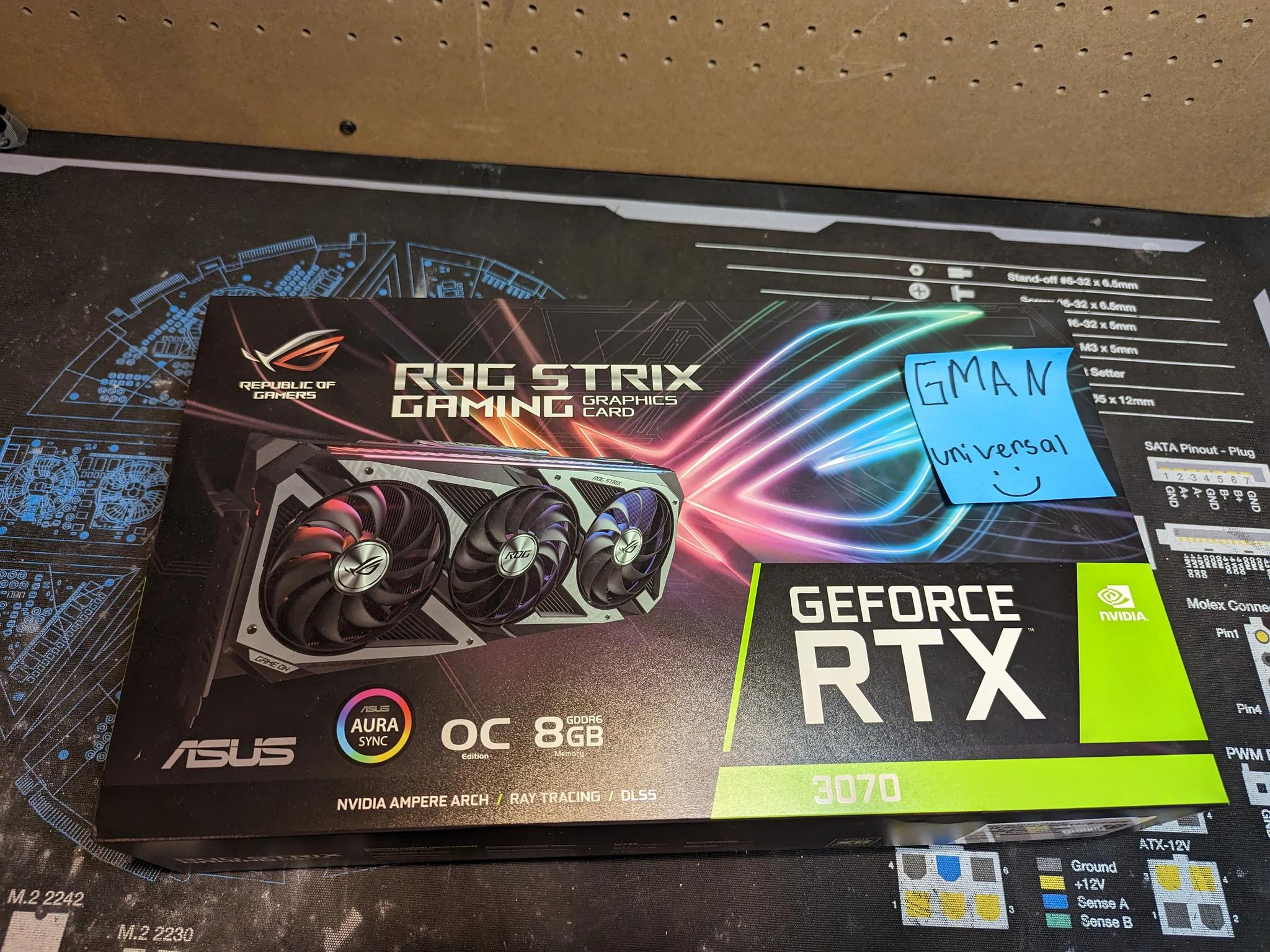 Asus GeForce RTX 3070 8 GB STRIX GAMING Video Card