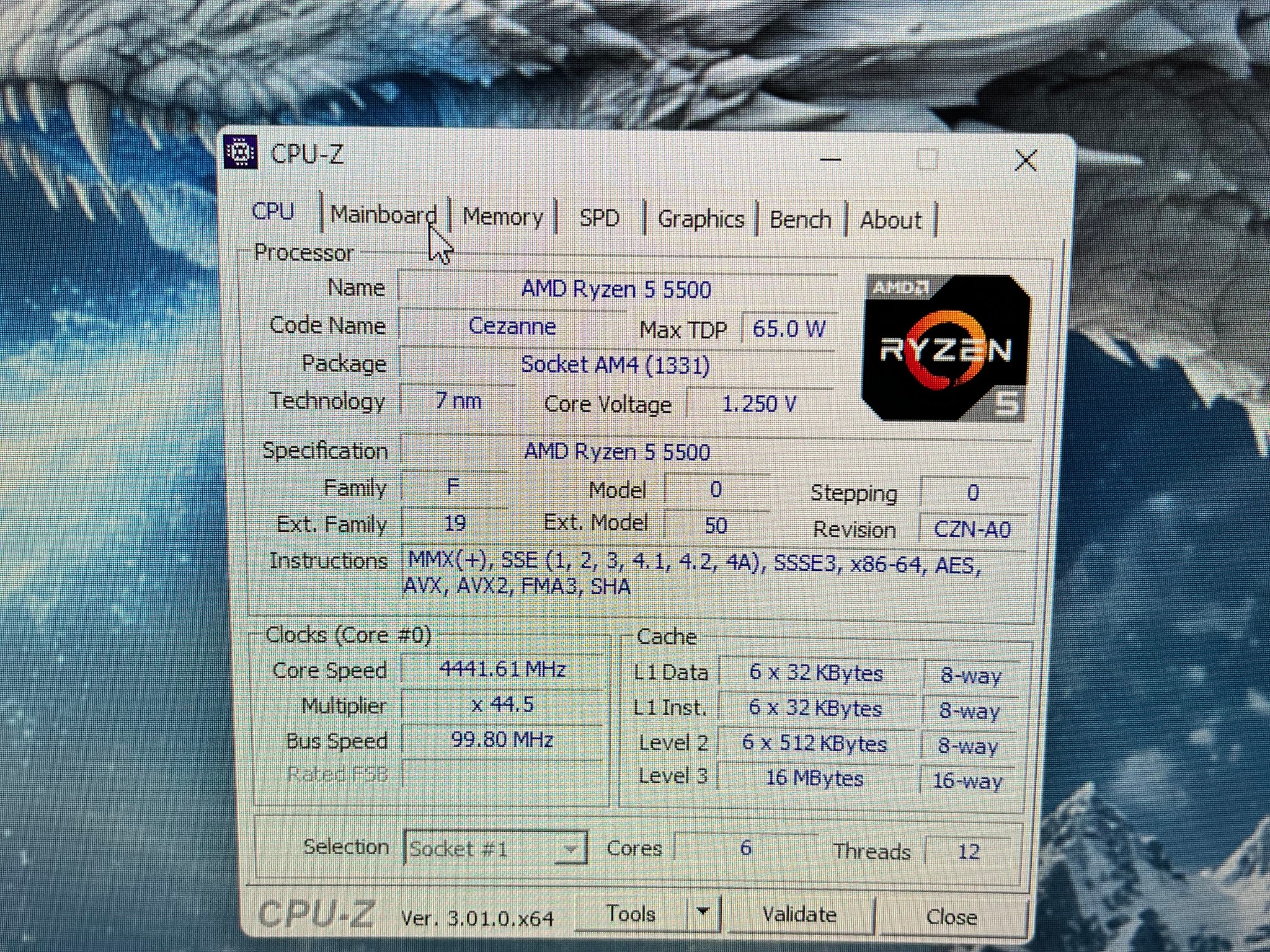 AMD Ryzen 5 5500