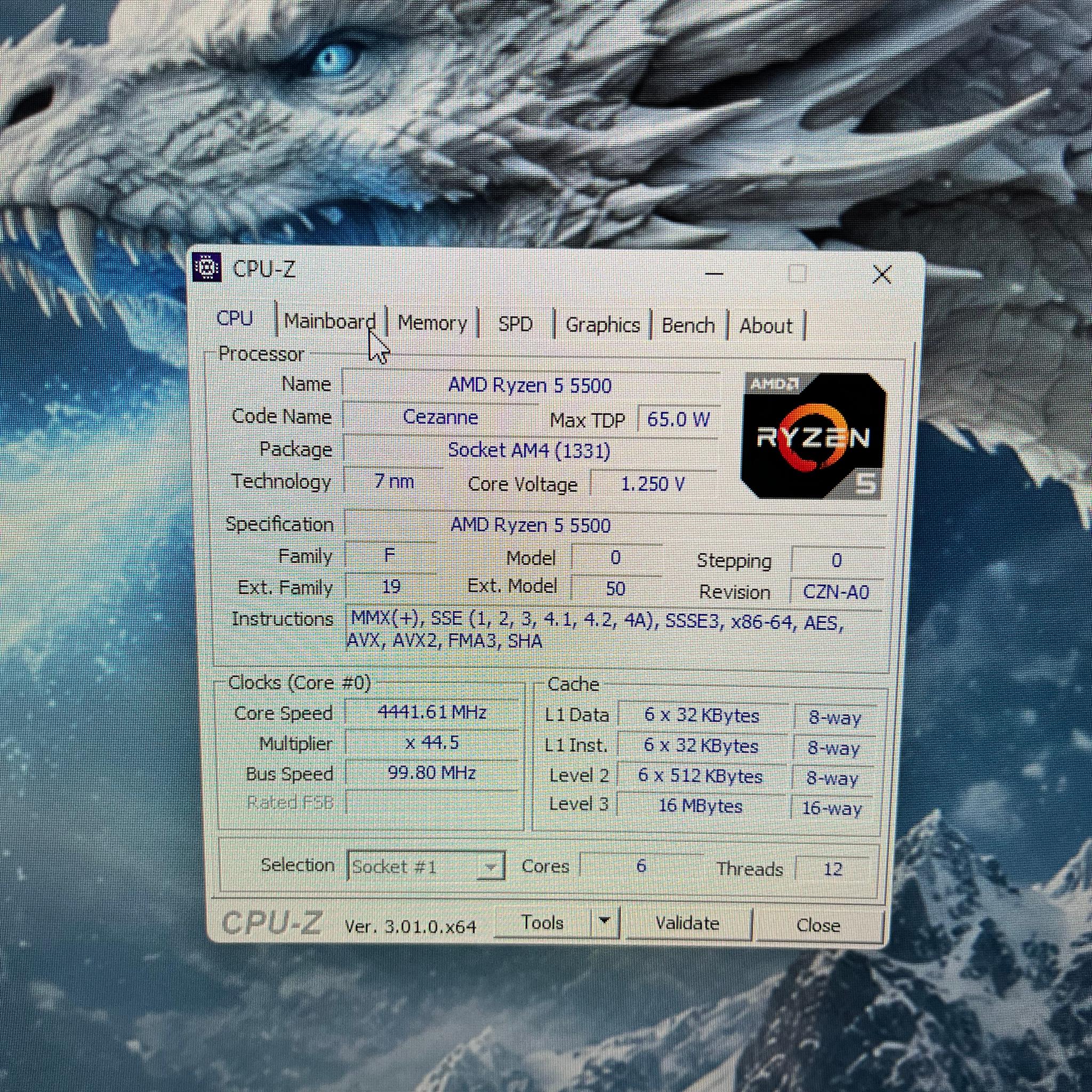 AMD Ryzen 5 5500