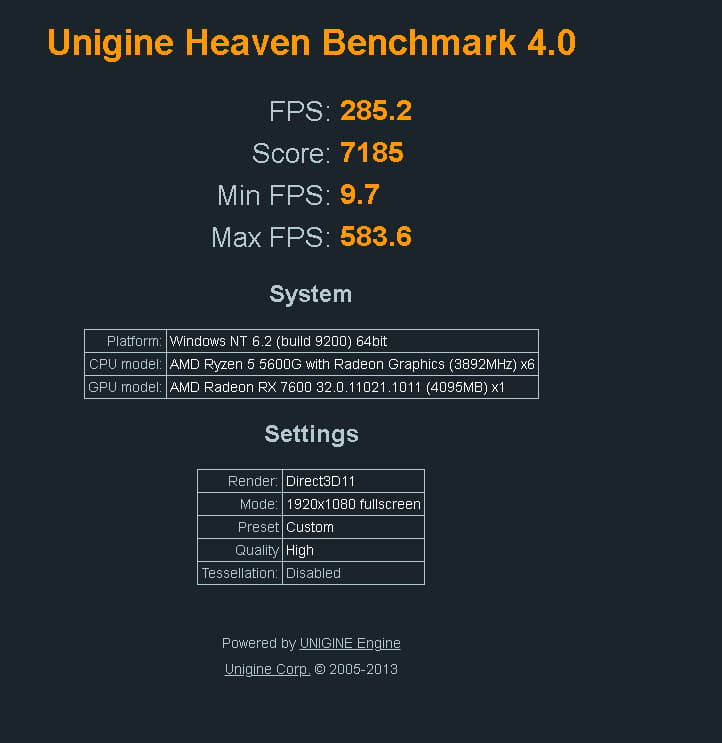 (#8) Ryzen 5 5600g/RX 7600