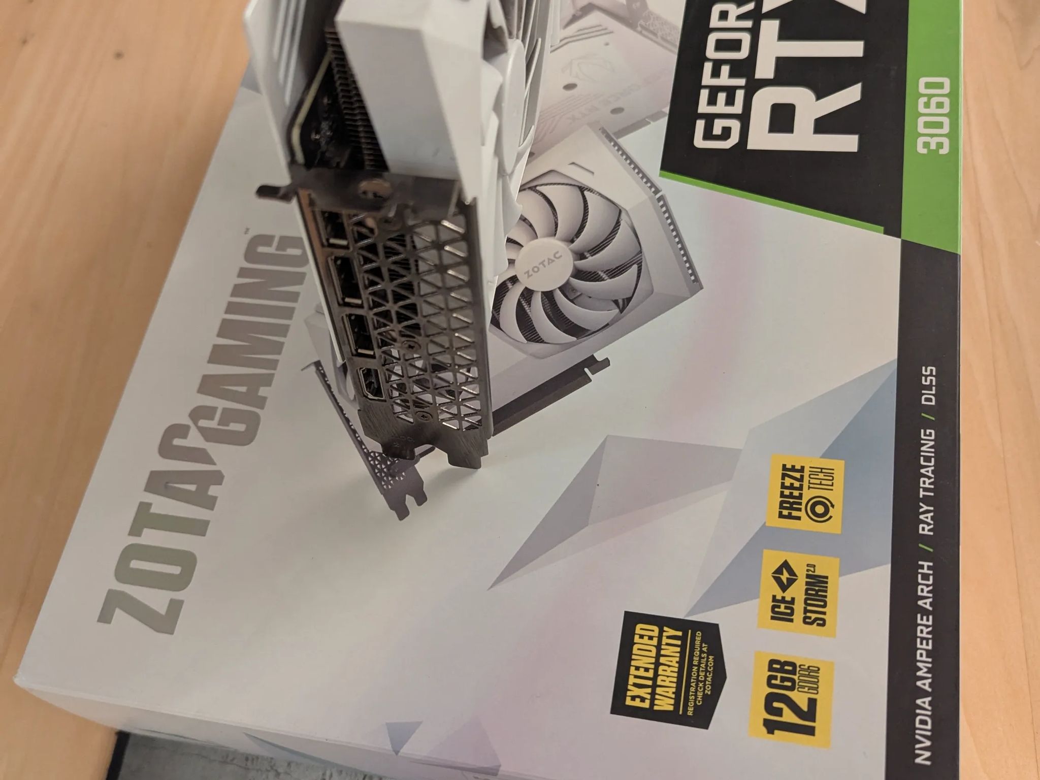 ❄️ Zotac RTX 3060 AMP White Edition – Clean Look, 12GB VRAM | Read Notes 🧊