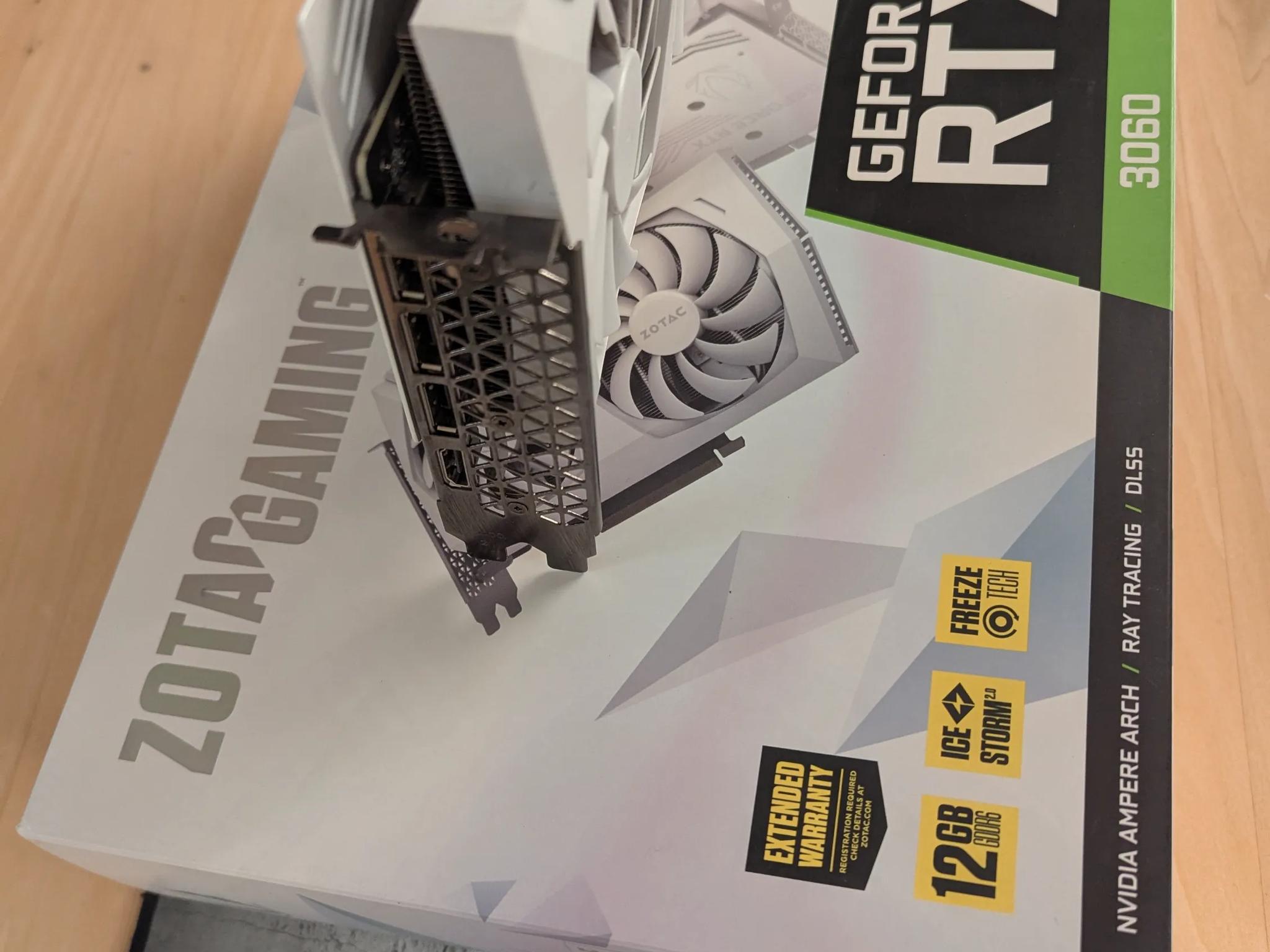 ❄️ Zotac RTX 3060 AMP White Edition – Clean Look, 12GB VRAM | Read Notes 🧊