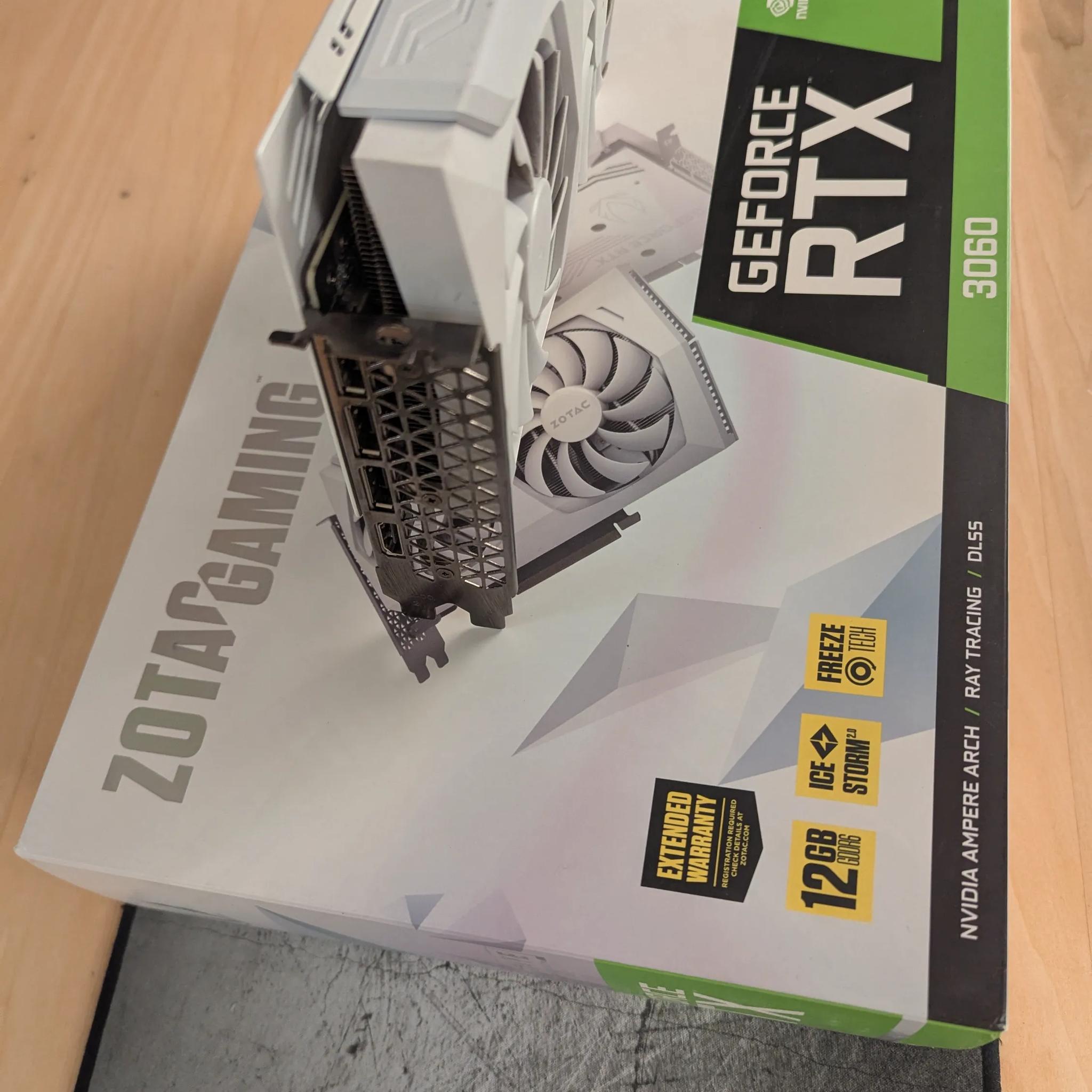 ❄️ Zotac RTX 3060 AMP White Edition – Clean Look, 12GB VRAM | Read Notes 🧊