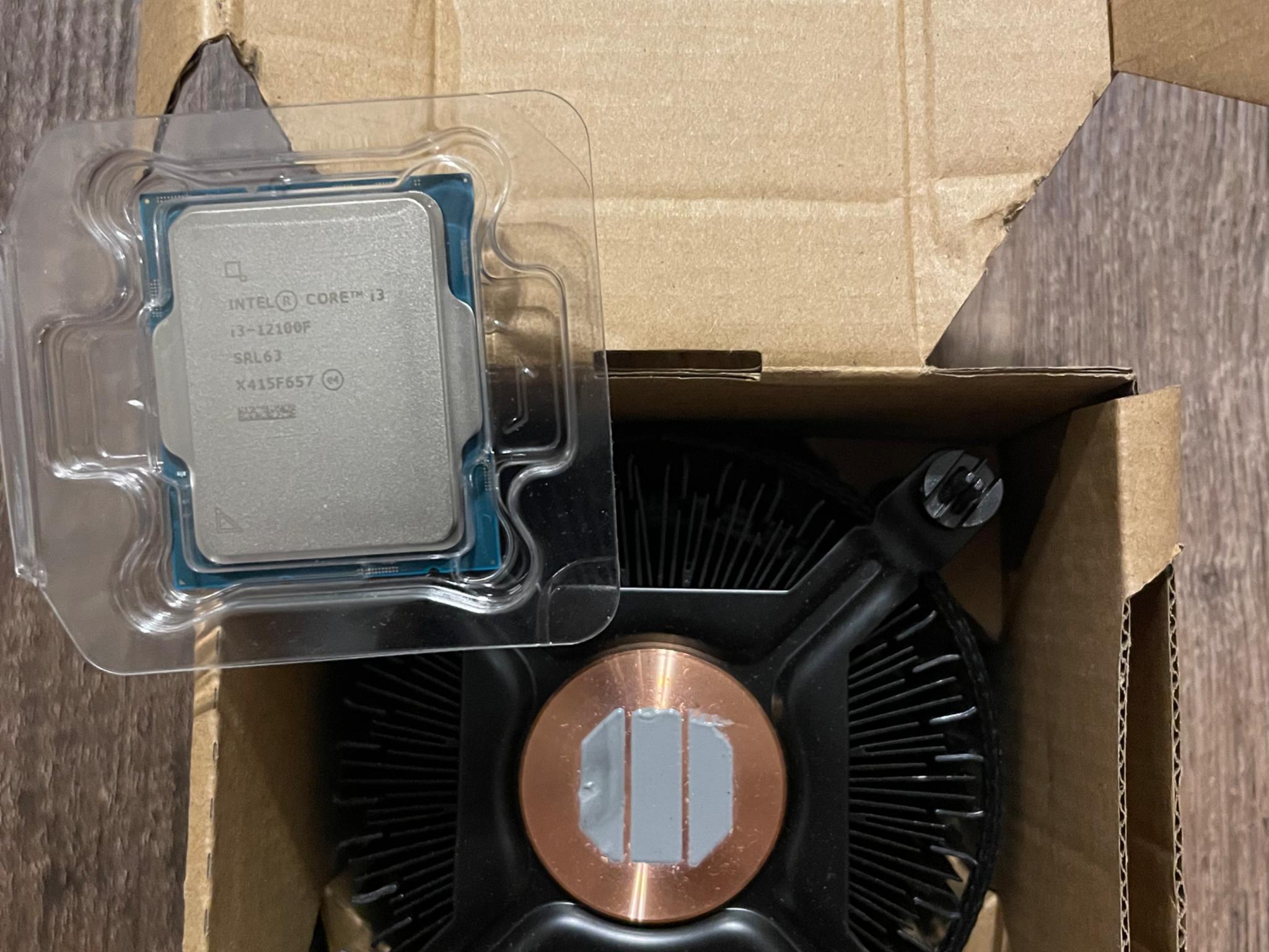 New Intel 12100f + Stock Cooler