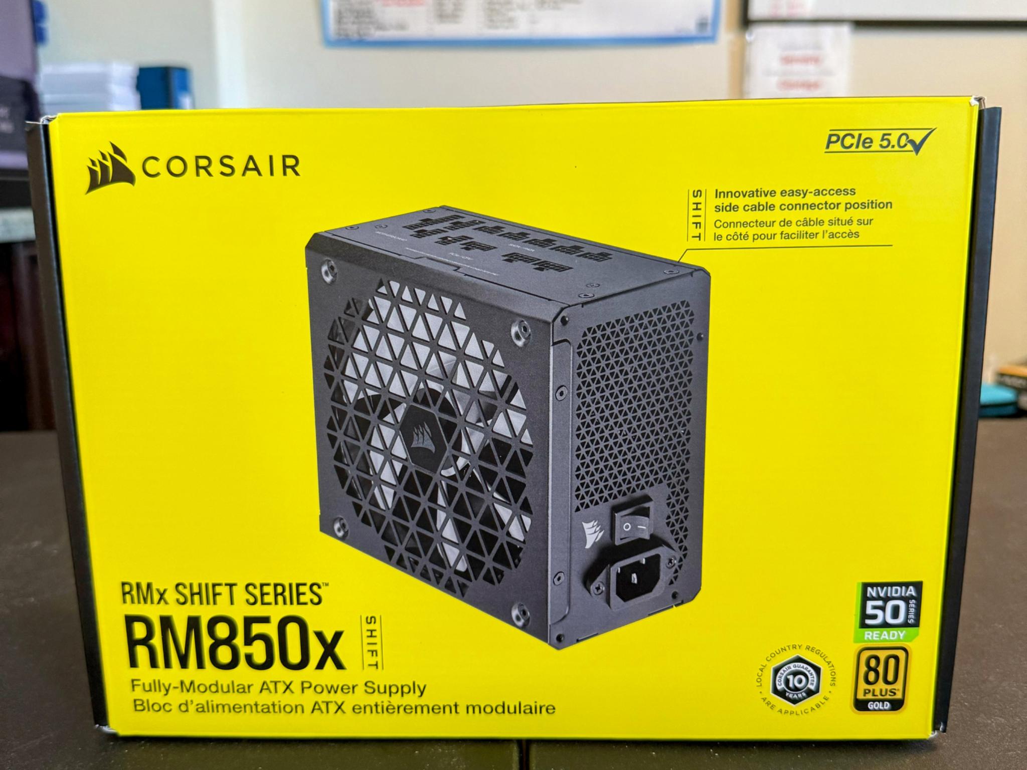 Corsair RM850x Shift 850W 80+ Gold Fully Modular PSU (2025, Lightly Used)