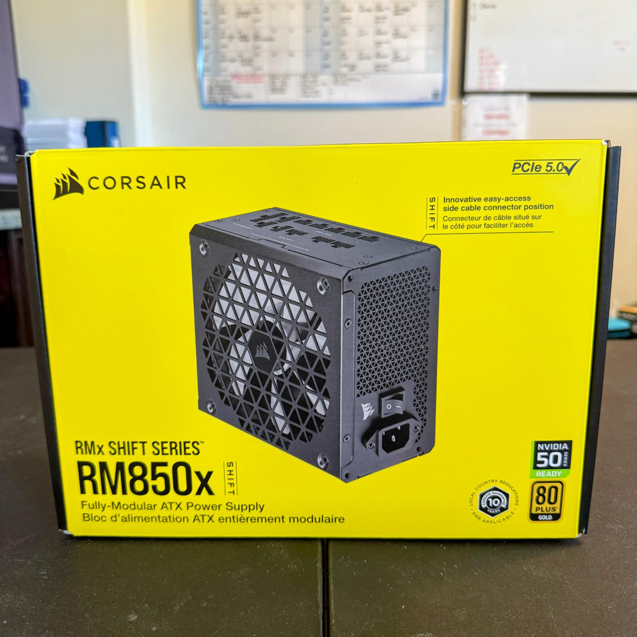 Corsair RM850x Shift 850W 80+ Gold Fully Modular PSU (2025, Lightly Used)