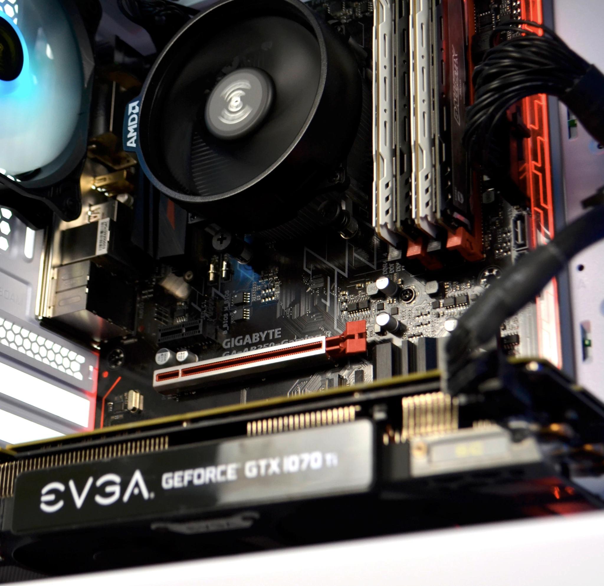 CLEARANCE DEAL 𝗰𝗿𝘆𝘀𝘁𝗮𝗹 | Ryzen 5 2600, GTX 1070ti, 24GB RAM, 500GB SSD | 1080p Gaming/ESports PC