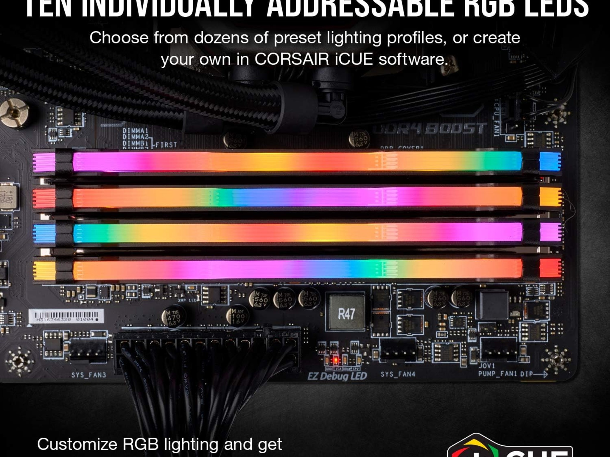 Corsair VENGEANCE RGB PRO DDR4 32GB (2x16GB) 3200MHz CL16
