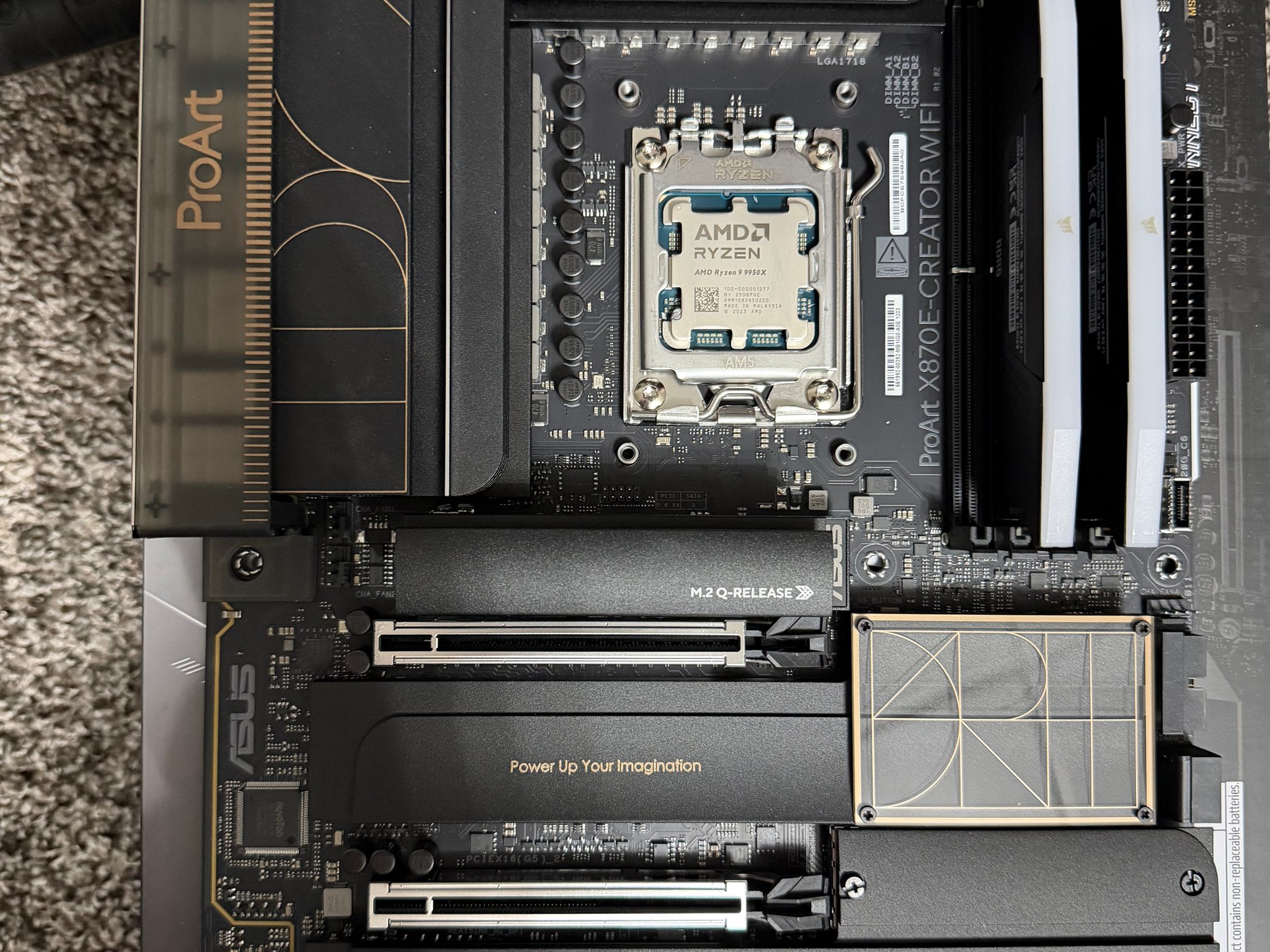 Asus x870e ProArt Ryzen 9950x 96db DDR5 bundle