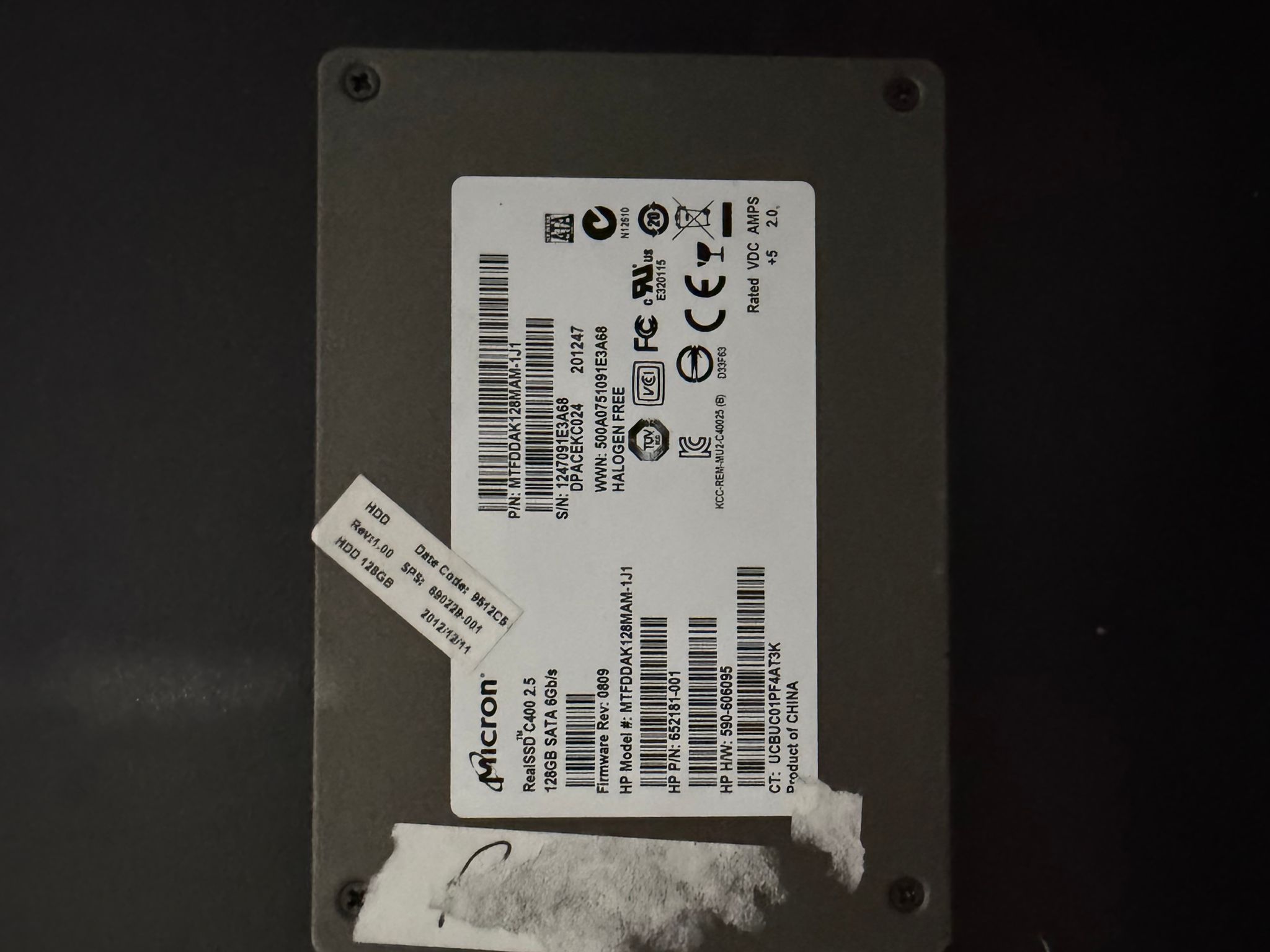 Micron RealSSD C400 2.5 128GB SATA SSD