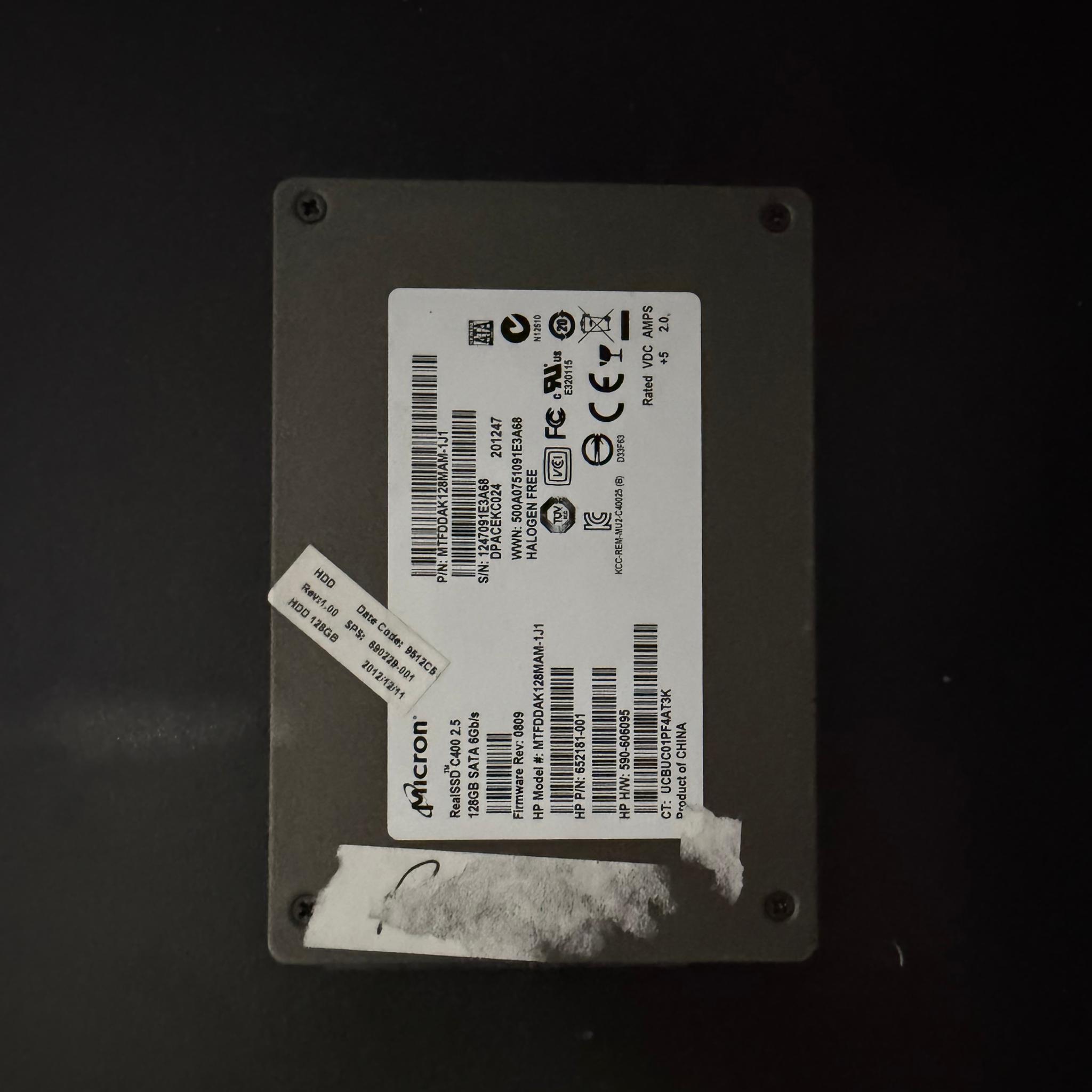 Micron RealSSD C400 2.5 128GB SATA SSD