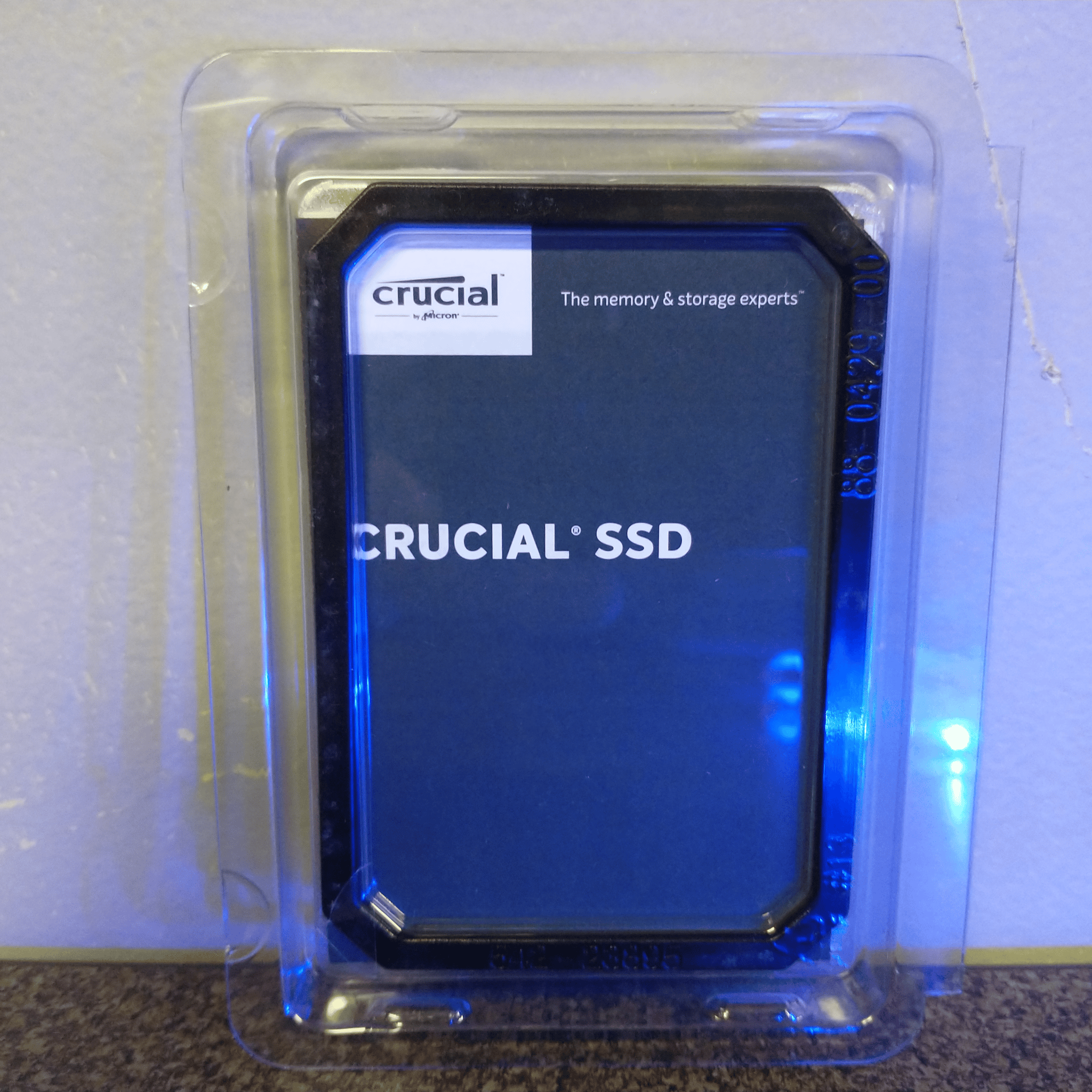 Brand-new 1TB Crucial MX500 with 9.5mm shim in OEM packaging