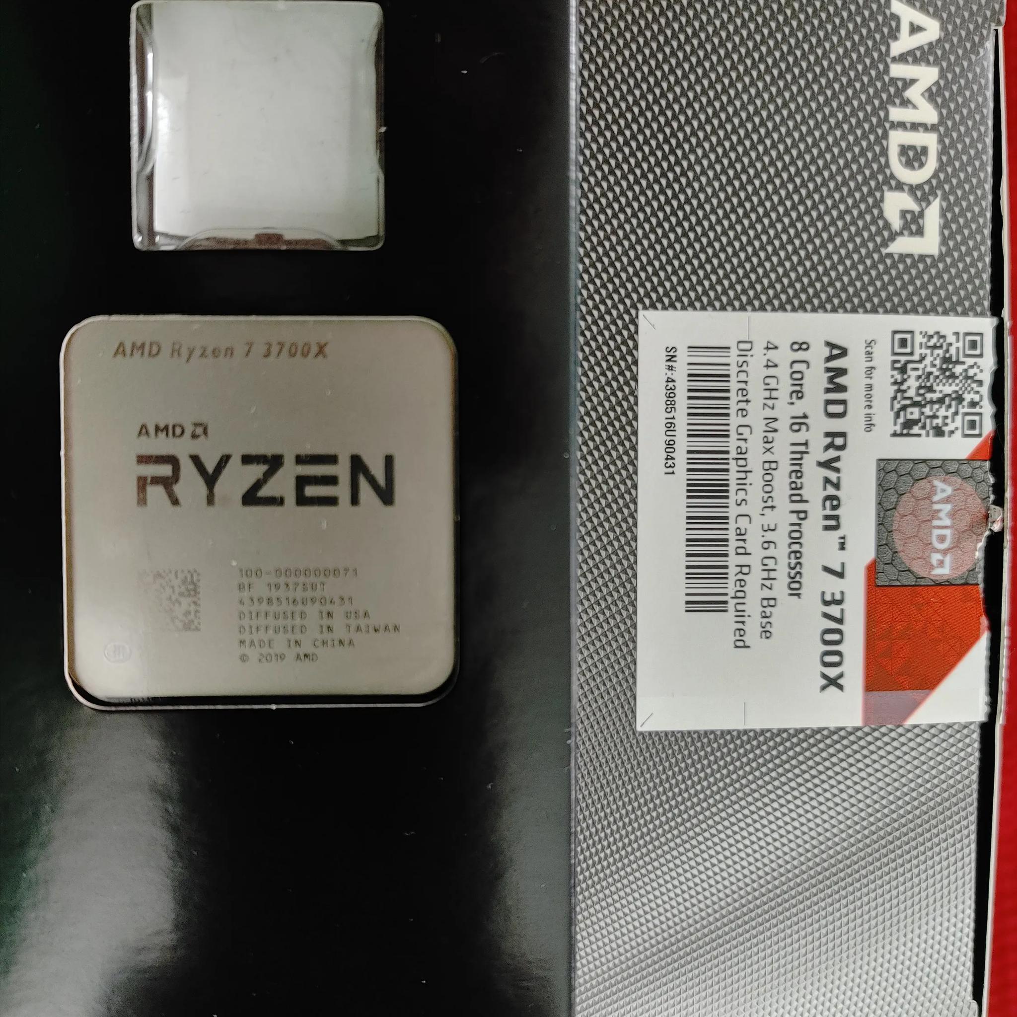 **Gently USED** AMD RYZEN 7 3700x AM4 Processor 8 core/16 Thread