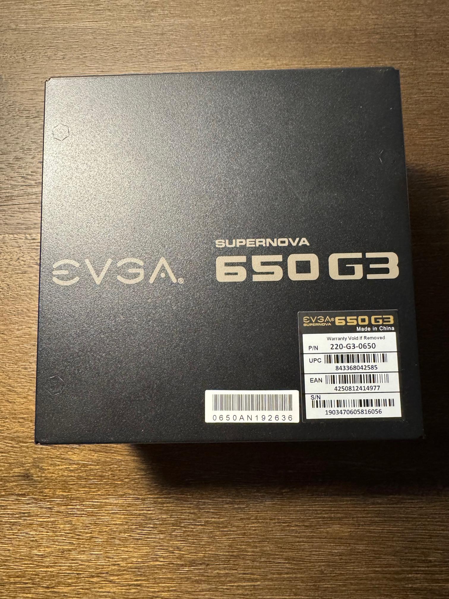 EVGA SuperNOVA G3, 80 Plus Gold 650W, Fully Modular PSU