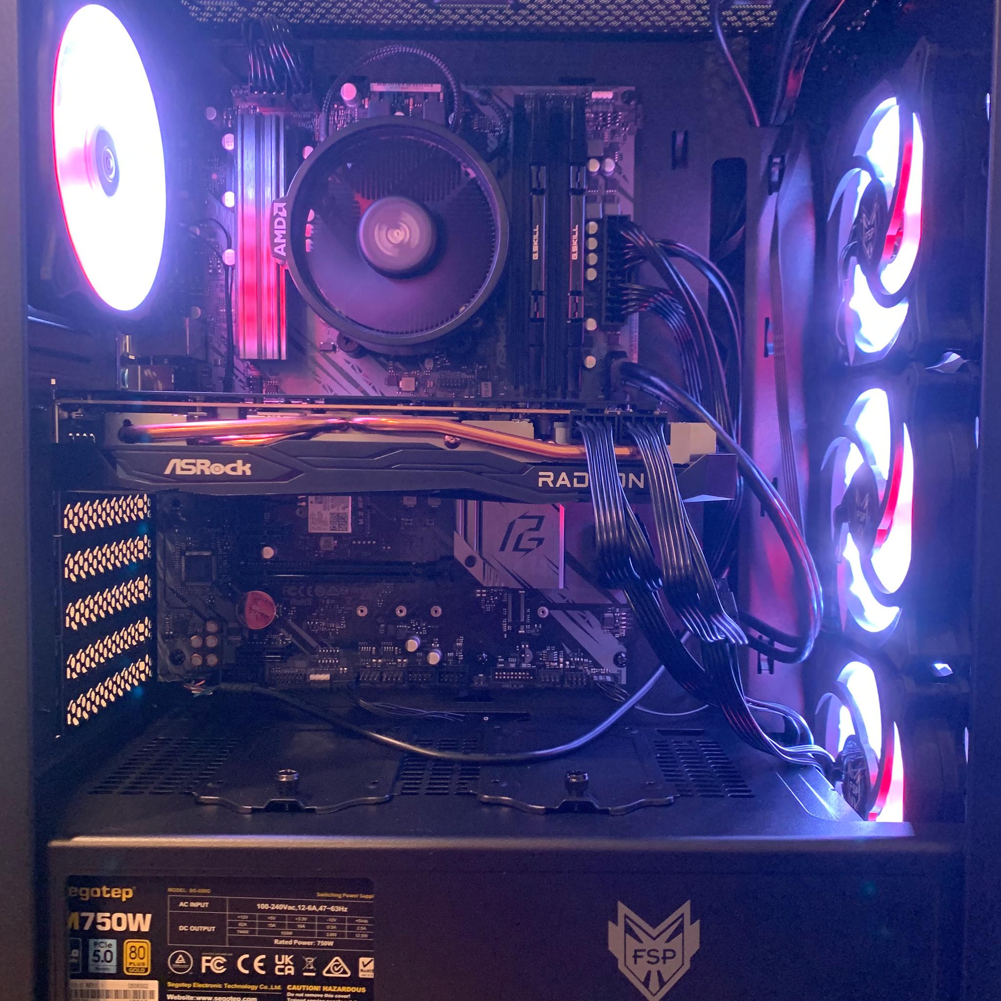 NEW Custom Gaming PC Ryzen 5 5600G 32GB RAM, RX 6700 XT, 2TB NVMe (RTX 40 Series Ready)