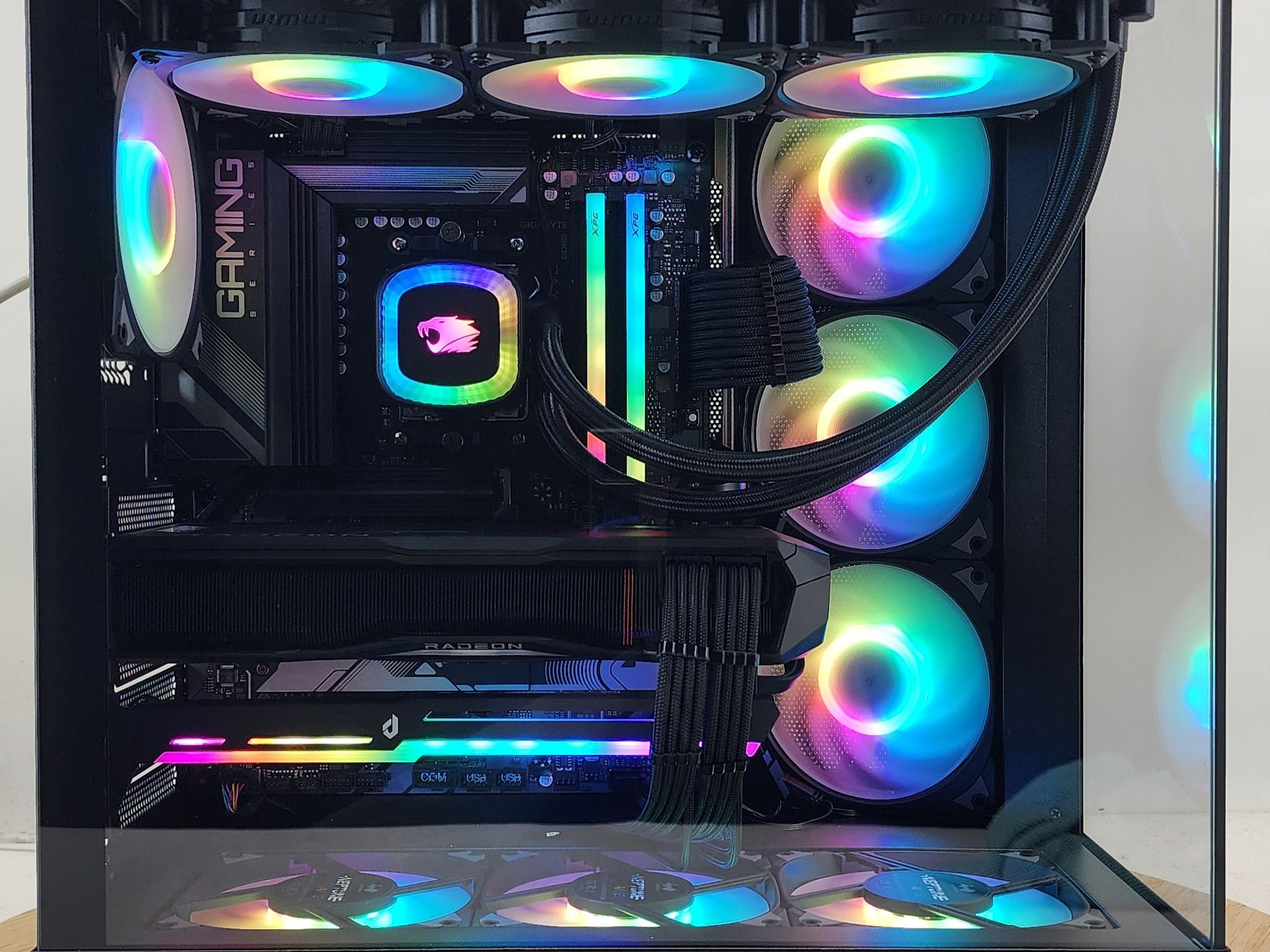 Gaming PC Ryzen 9 9900X 32GB RAM 2TB SSD RX 7900XTX 24GB Windows 11 Computer
