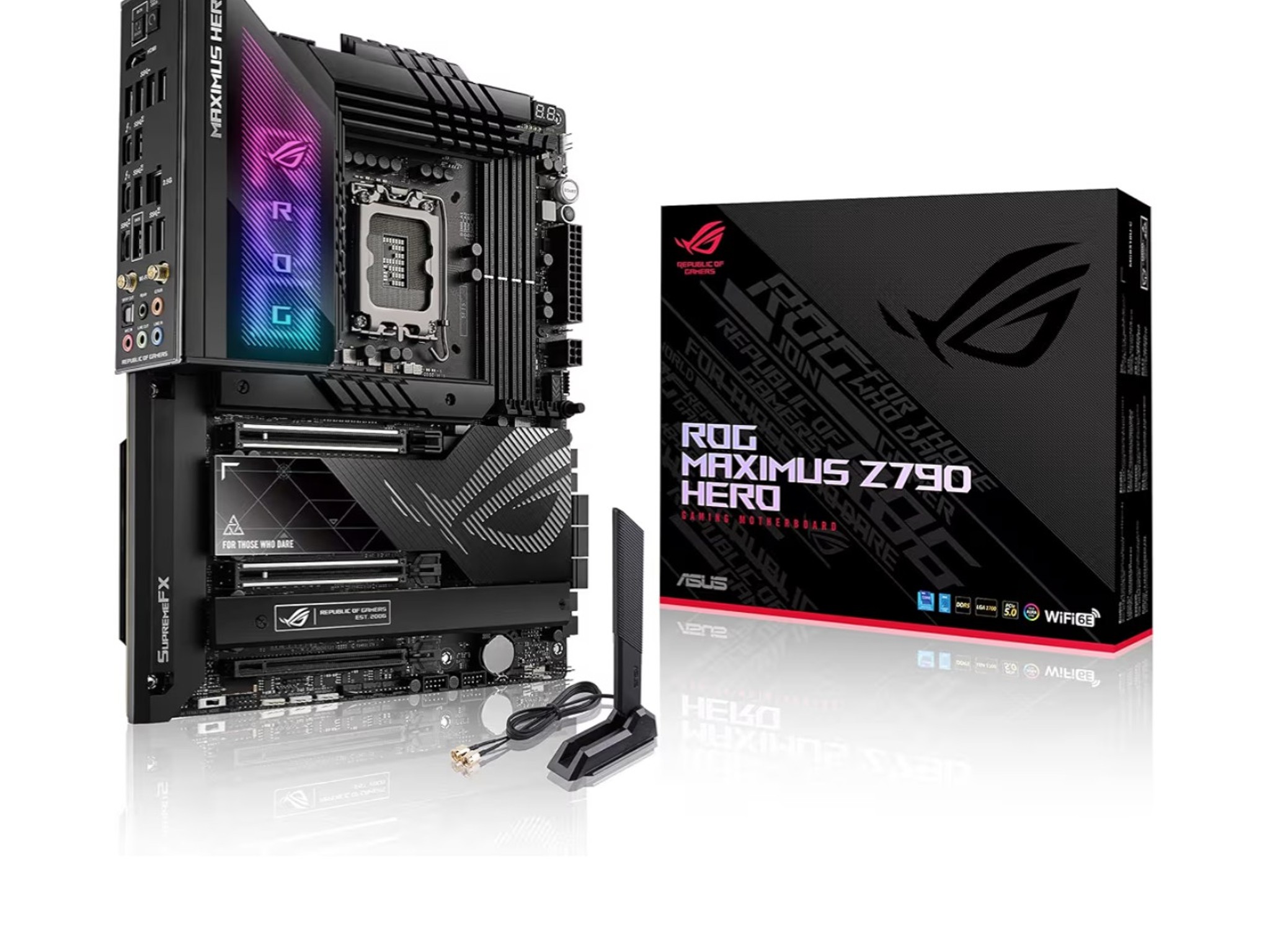 ASUS ROG Maximus Z790 Hero Motherboard + ROG Hyper M.2 Card + DDR5 Support
