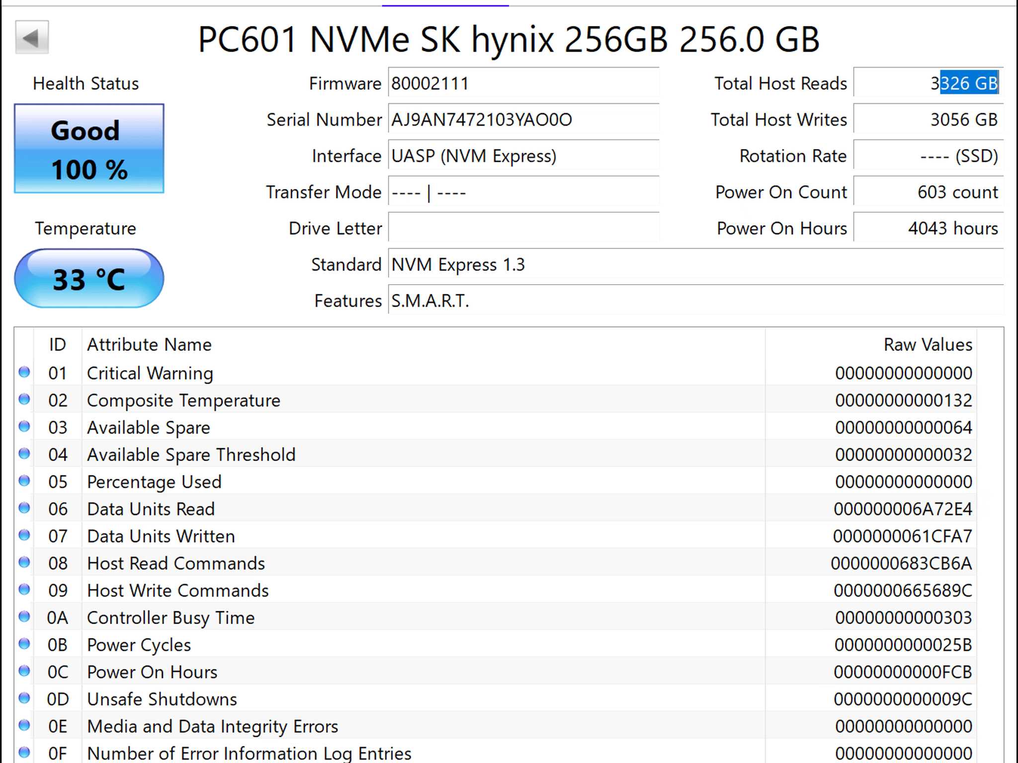 SK hynix 256gb Gen 3