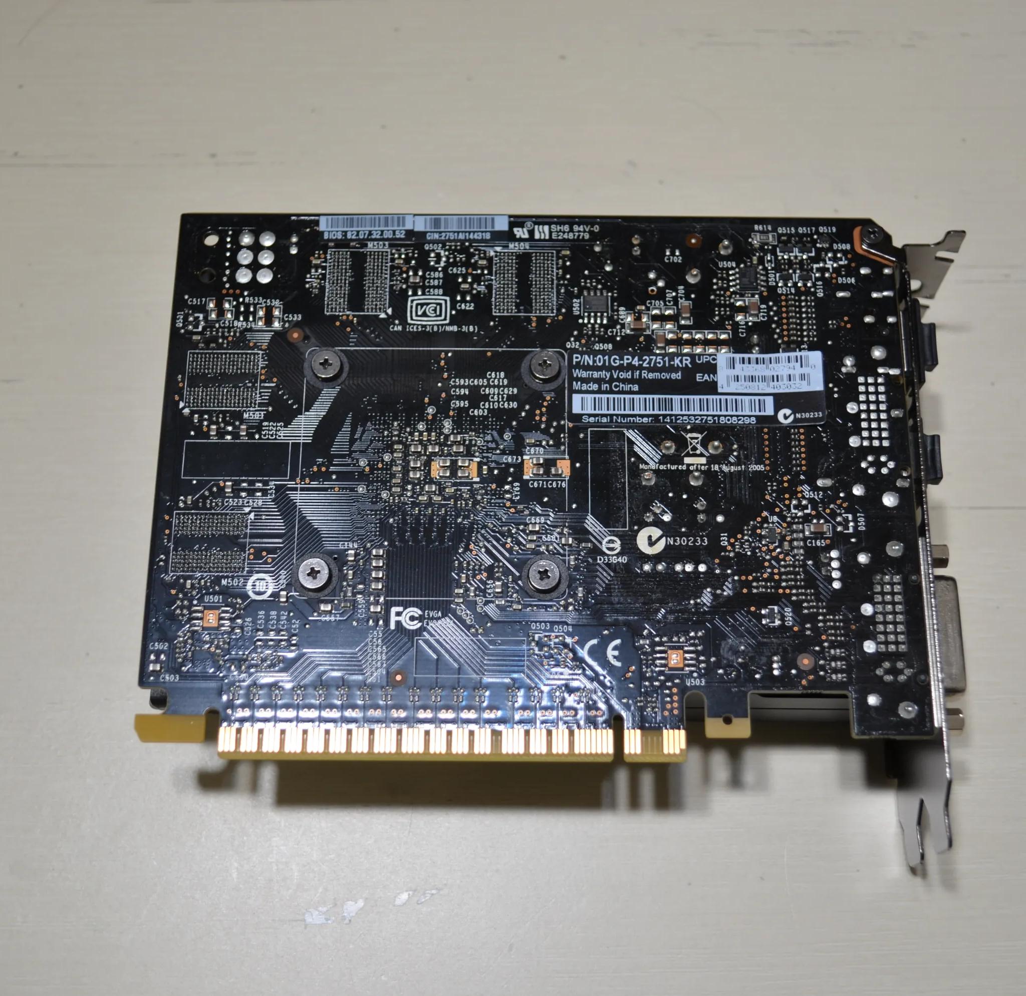 EVGA Nvidia GeForce GTX 750 PCI-e HDMI DVI Graphics Card GV-N7500C-2GI