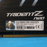 G.Skill Trident Z Neo 32GB (2x16GB) DDR4 3600MHz CL18 1.35V RGB Desktop RAM Kit F4-3600C18D-32GTZN