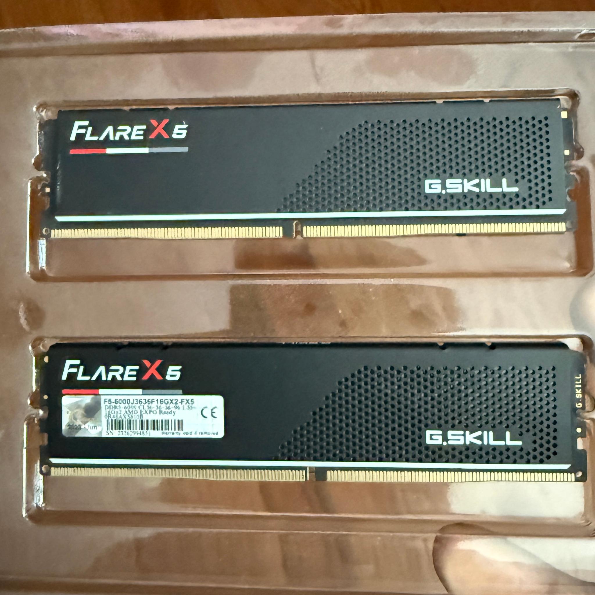g.skill flare x5 ddr5 6000mhz CL63