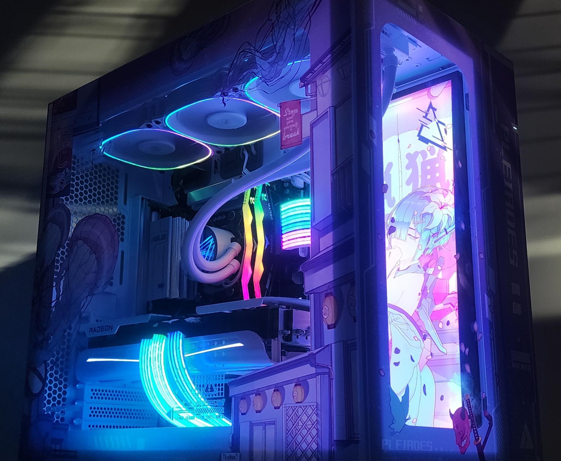 Gaming PC Ryzen 7 7800X3D 32GB RAM 2TB SSD RX 9070 XT 16GB Windows 11 Computer