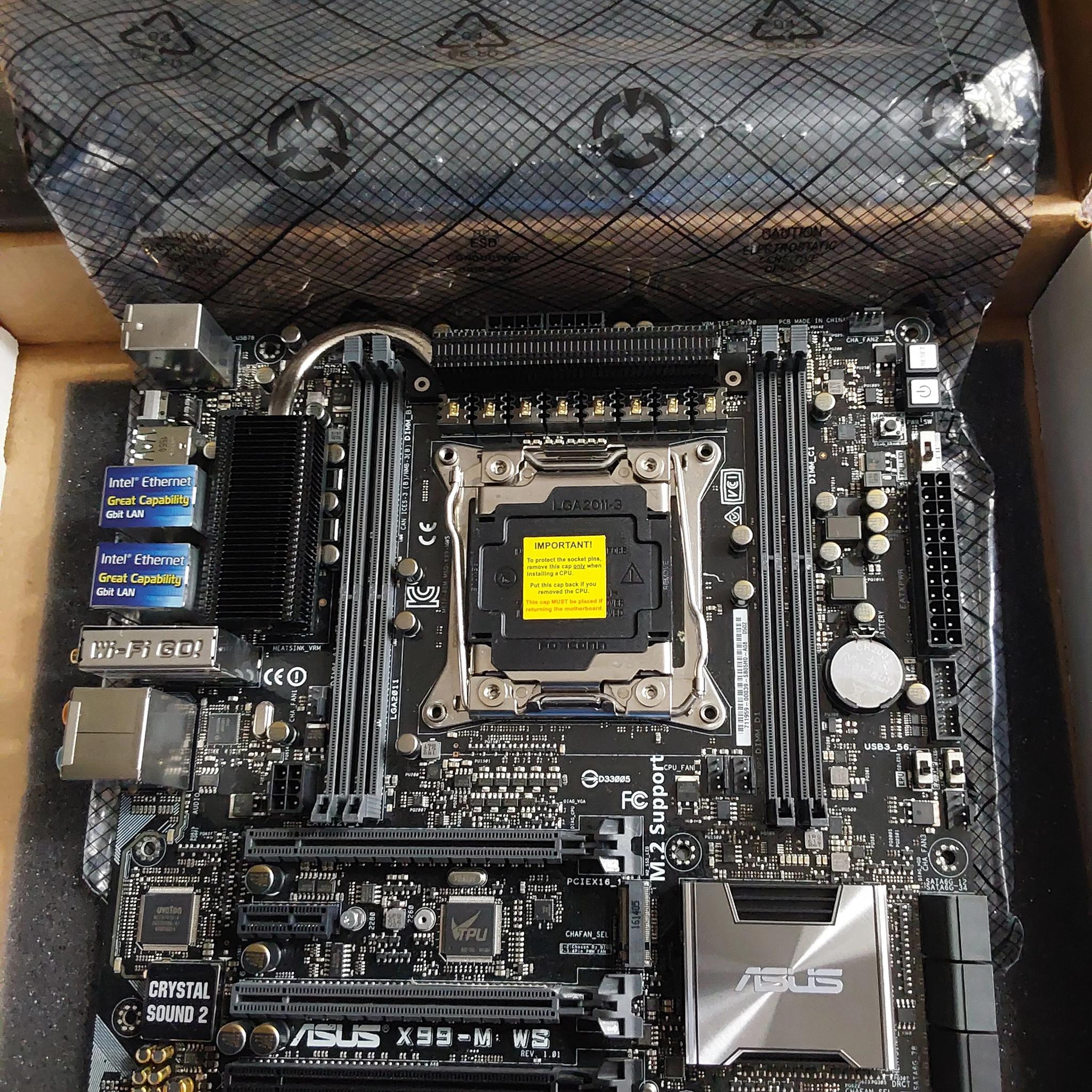 Combo Deal: Asus X99M-WS Motherboard & Intel i7 5930K Haswell-E CPU (Used)