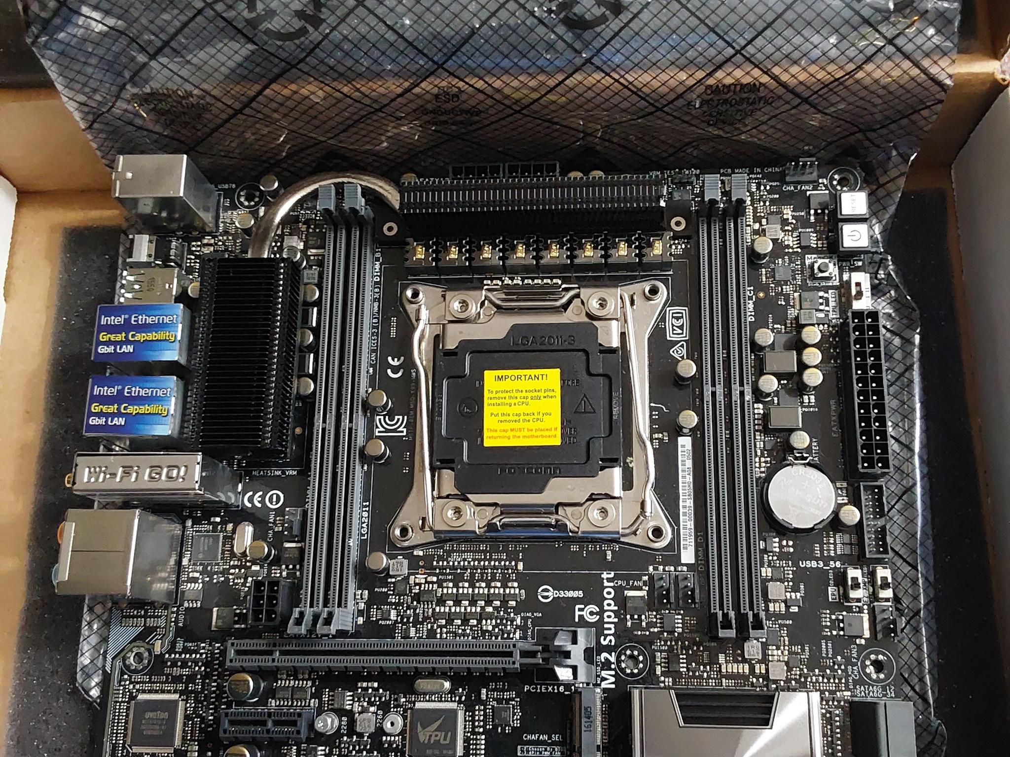 Combo Deal: Asus X99M-WS Motherboard & Intel i7 5930K Haswell-E CPU (Used)