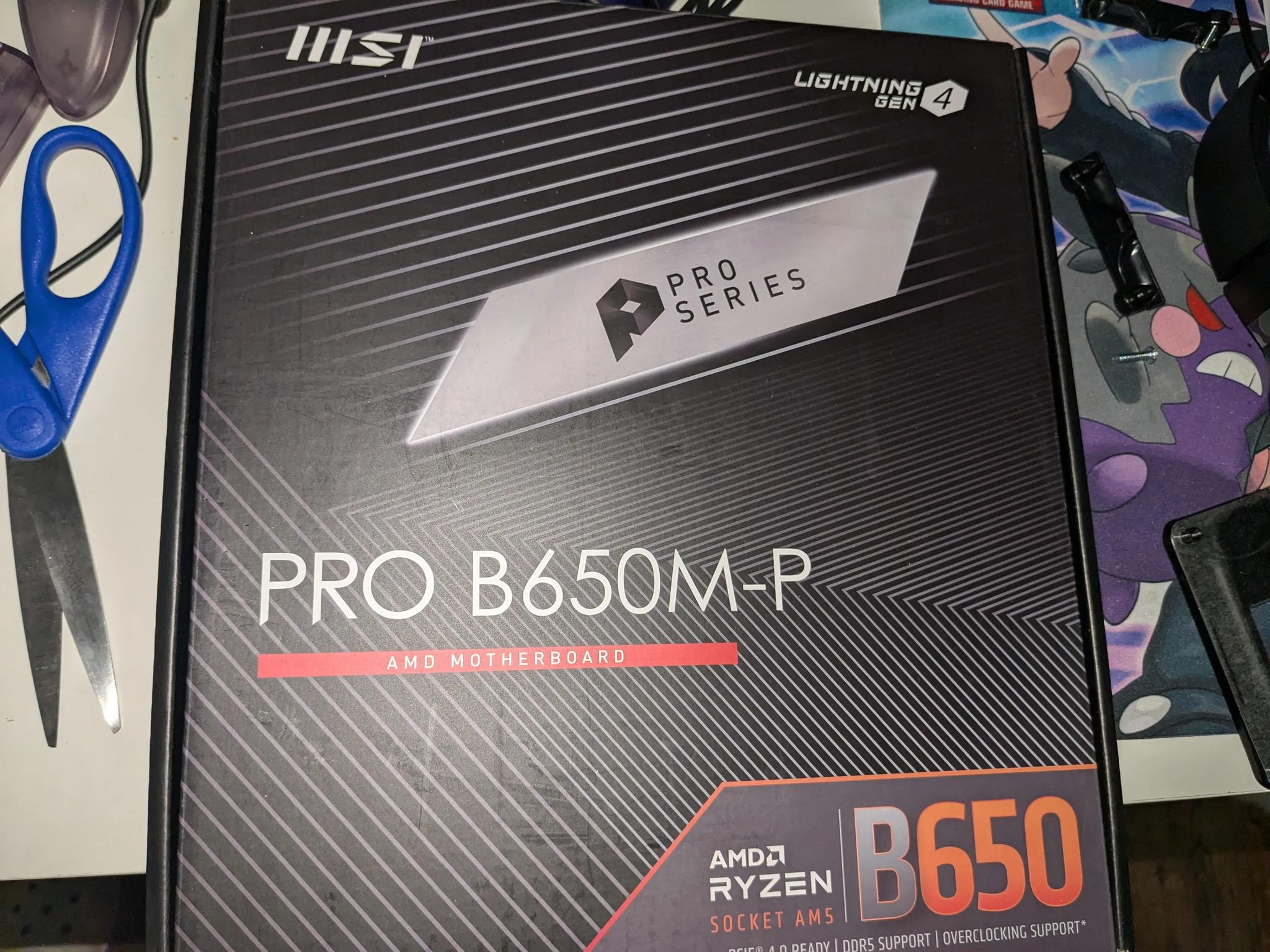 MSI B650-P Matx Ryzen 7000 series motherboard