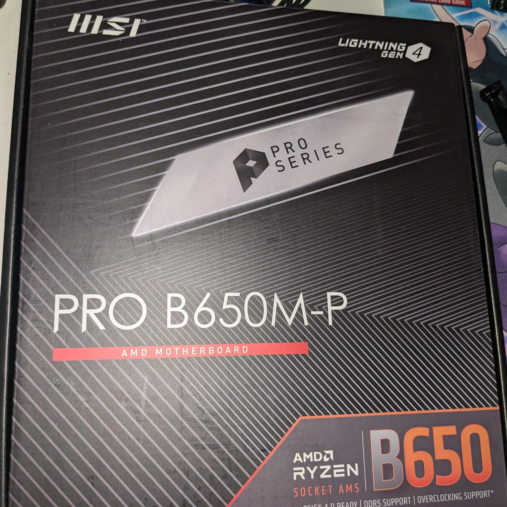 MSI B650-P Matx Ryzen 7000 series motherboard