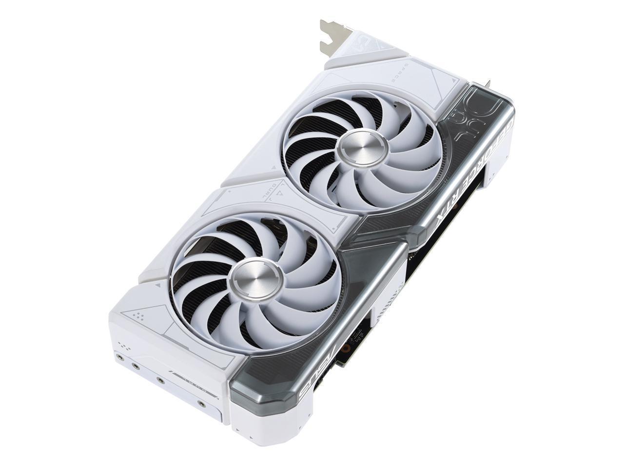 ASUS GeForce RTX 4070 12GB White OC GDDR6X Video Graphics Card GPU