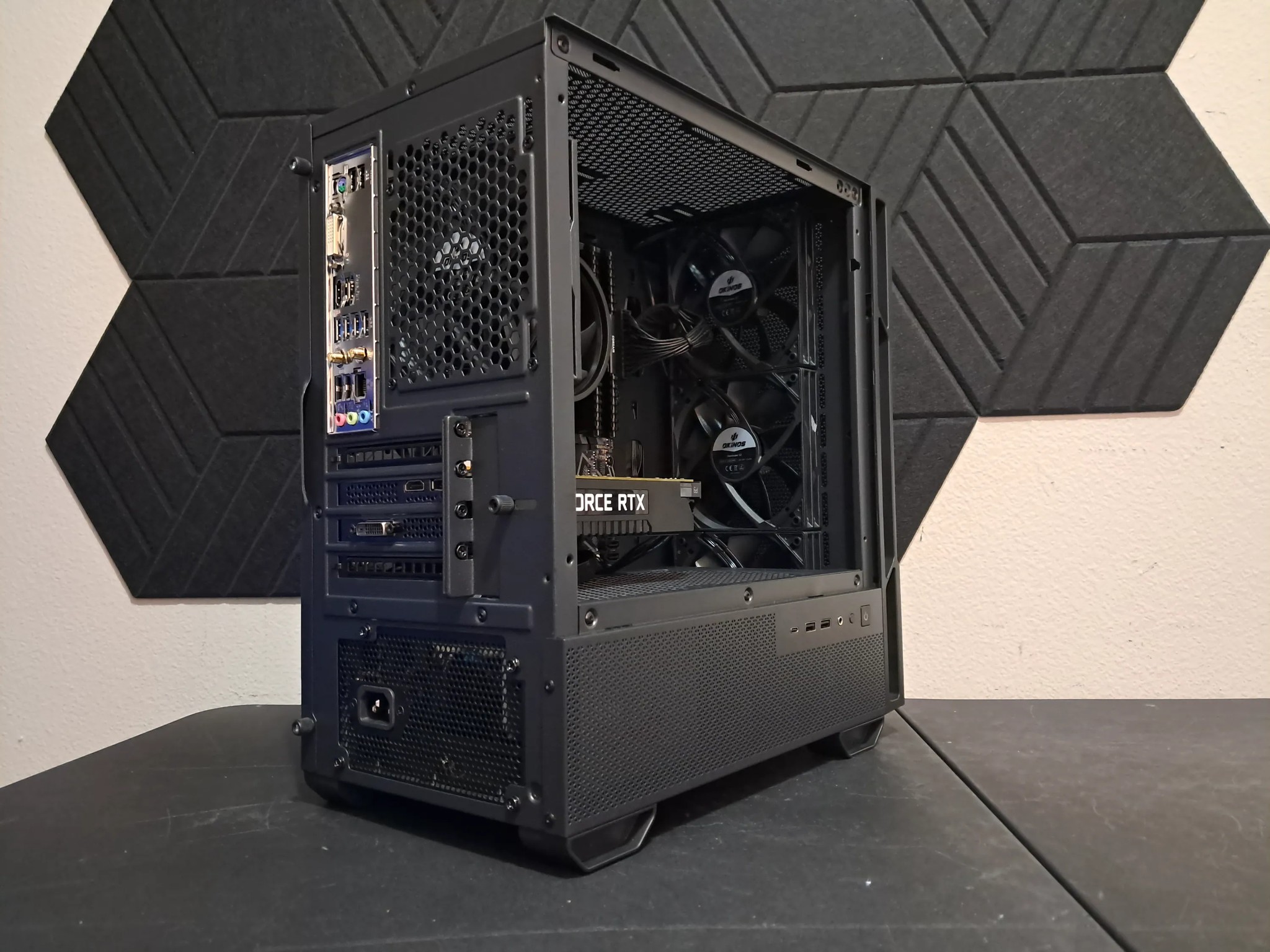 🪵Sleek Woodgrain Gaming PC!🪵RTX 2060 Super 8GB | Ryzen 5 3500 | 16GB DDR4 | 1TB SSD
