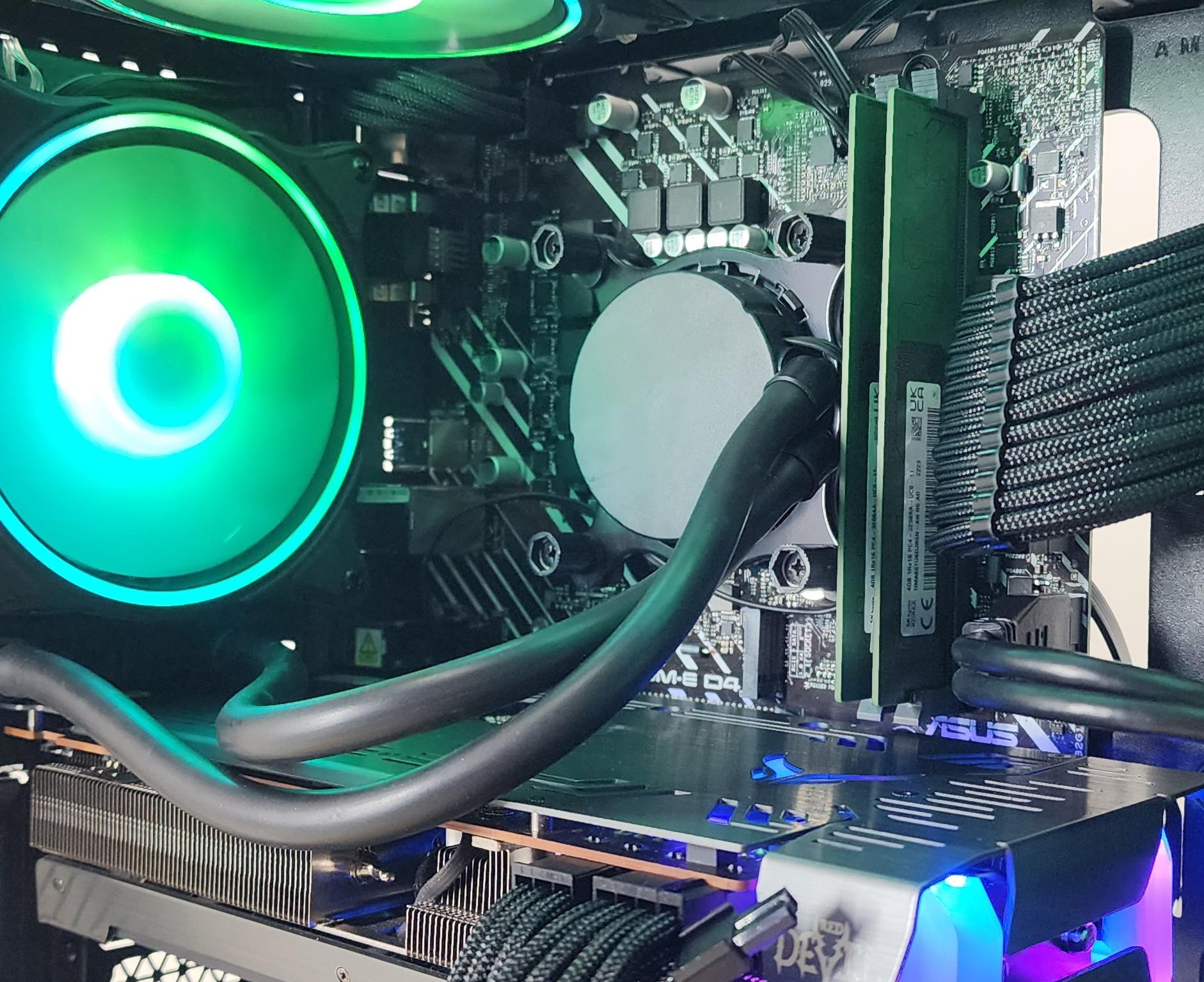 Gaming PC i3-14100F 8GB RAM 500GB SSD RX 6600 XT 8GB Windows 11 Computer