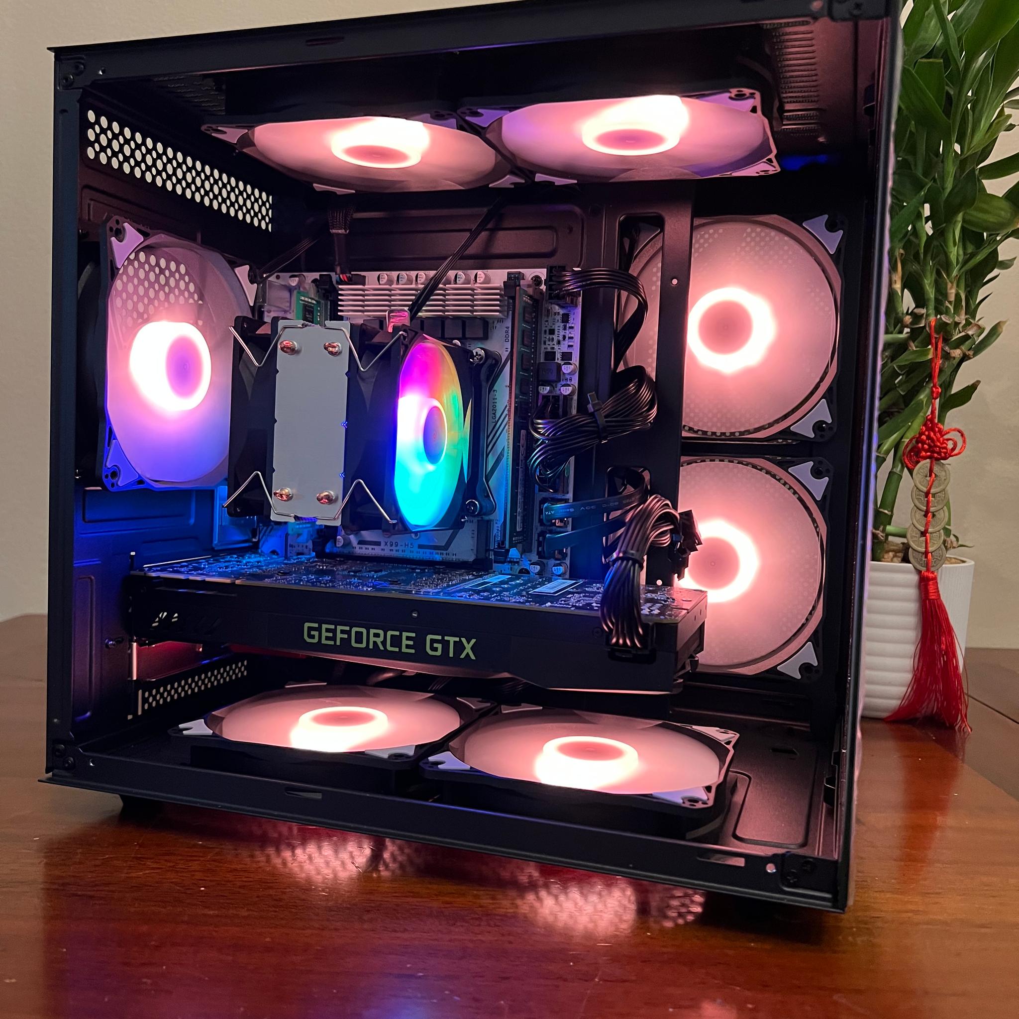 Intel 10 Core Gaming PC GTX 1080 1tb Storage 16GB RAM WIFi WINDOWS 11 Pro