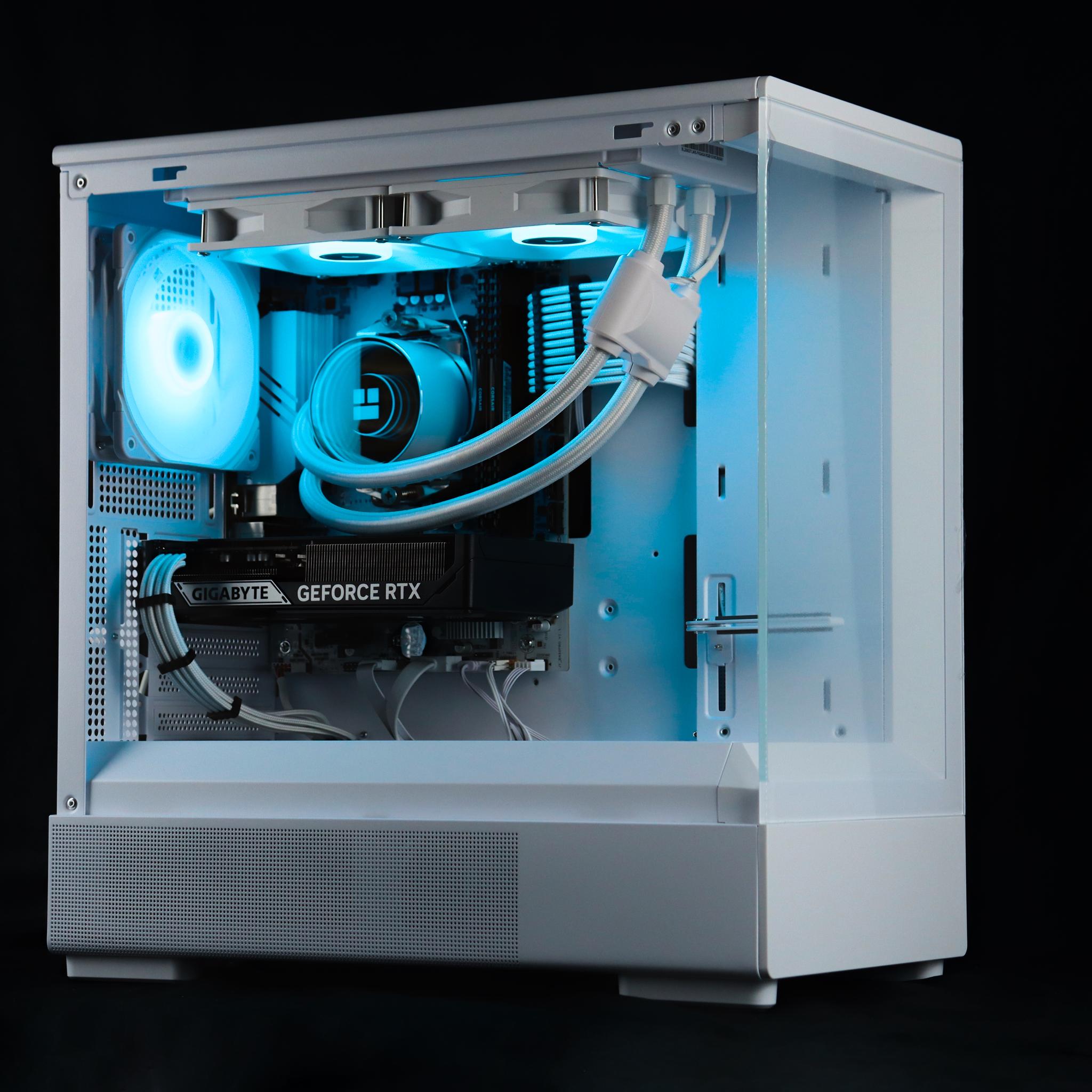 🧊❄️🧊 White Gaming PC – RTX 5060 TI, Ryzen 7 5700X, 32GB RAM, 1TB SSD - WiFi 🧊❄️🧊