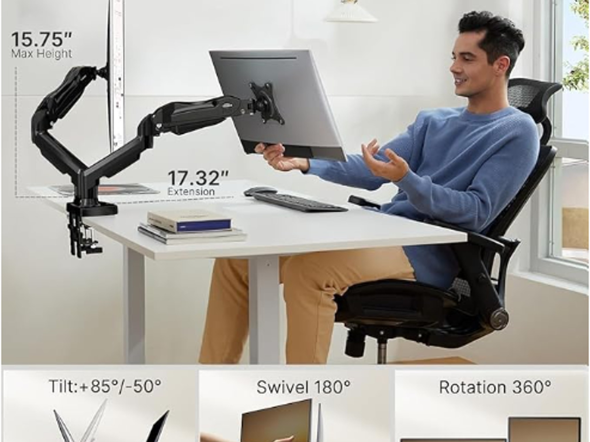 Full Adjustable Monitor Desk Mount