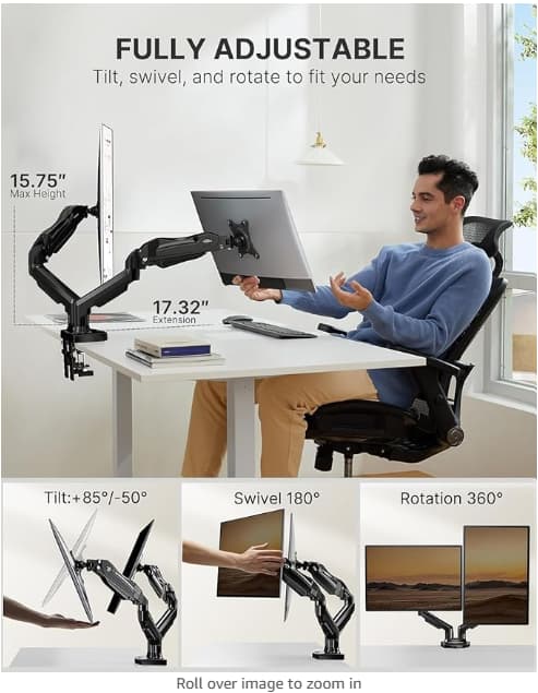 Full Adjustable Monitor Desk Mount