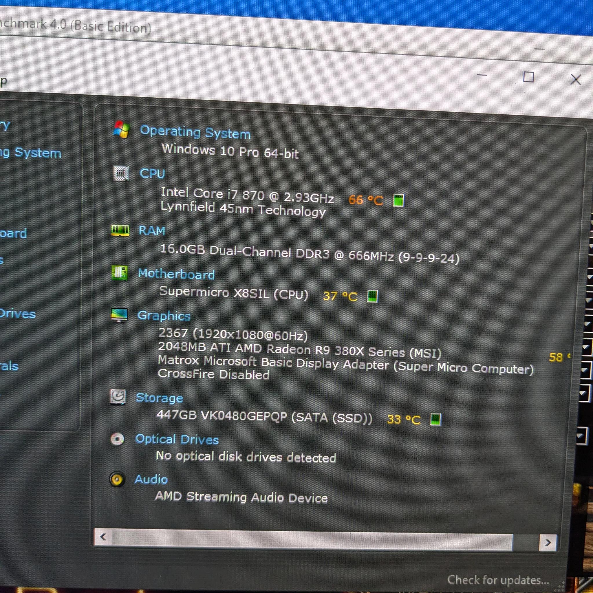 FREE SHIP || Budget Build || i7-870, 16GB RAM, R9 380 2GB, 480GB SSD, Win10, WiFi