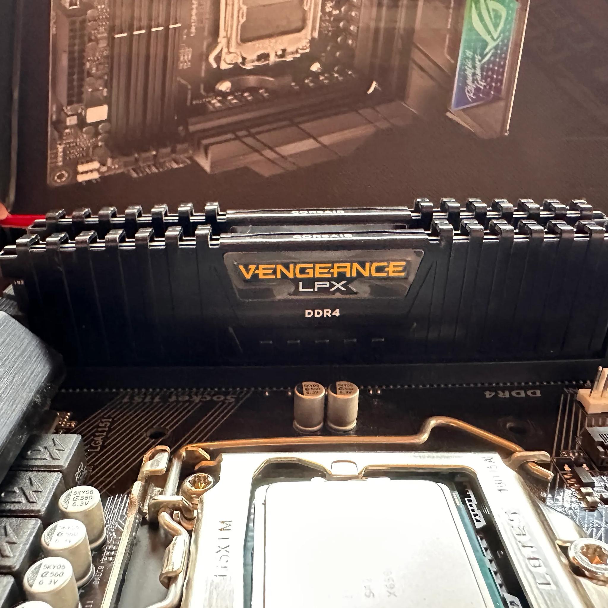 Corsair Vengeance LPX Ram, DDR4 3000 MHz, 2 x 8 GB Sticks, 16GB Total